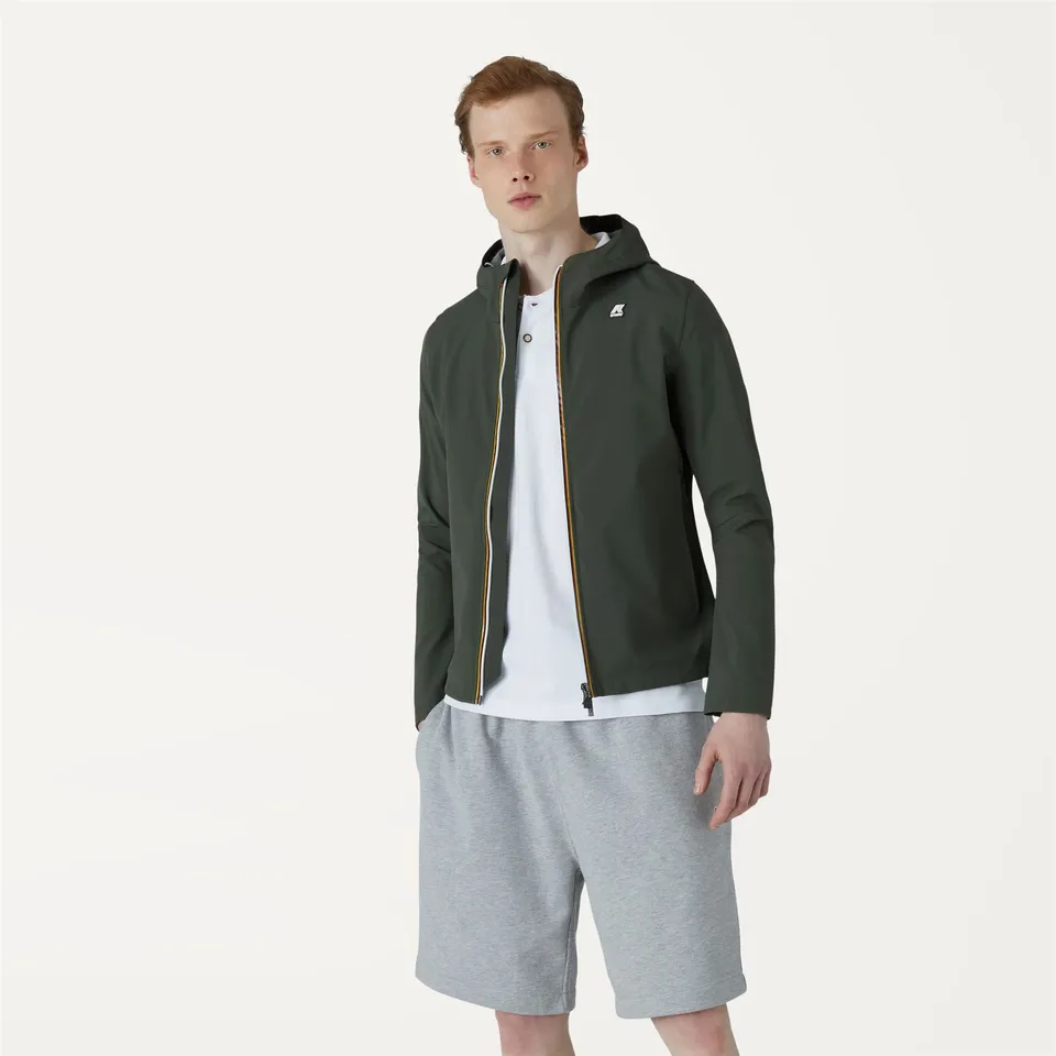 k-way-jack-bonded-jersey-veste-court-homme-black-torba image 1