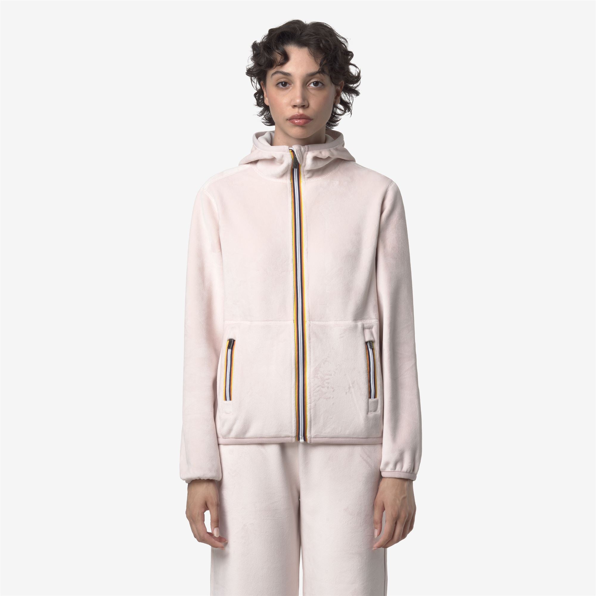 k-way-lily-velour-polar-double-veste-polaire-r-versible-femme-rose-hushed image 7