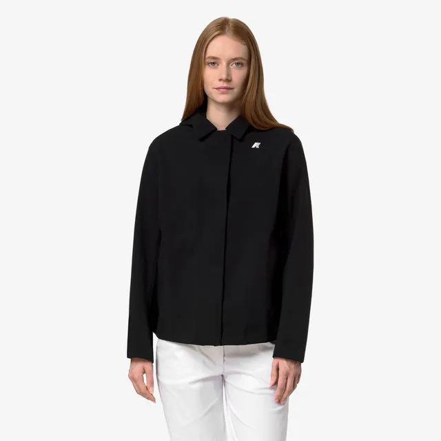 k-way-bleizou-bonded-trench-court-femme-black-p-blue-d image 1
