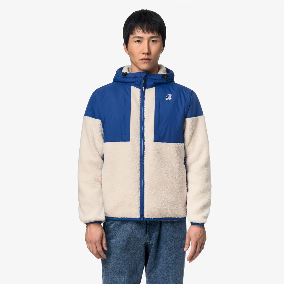 k-way-samson-4-0-orsetto-polaire-sherpa-zipp-e-unisexe-blue-royal-marine-white-t image 1
