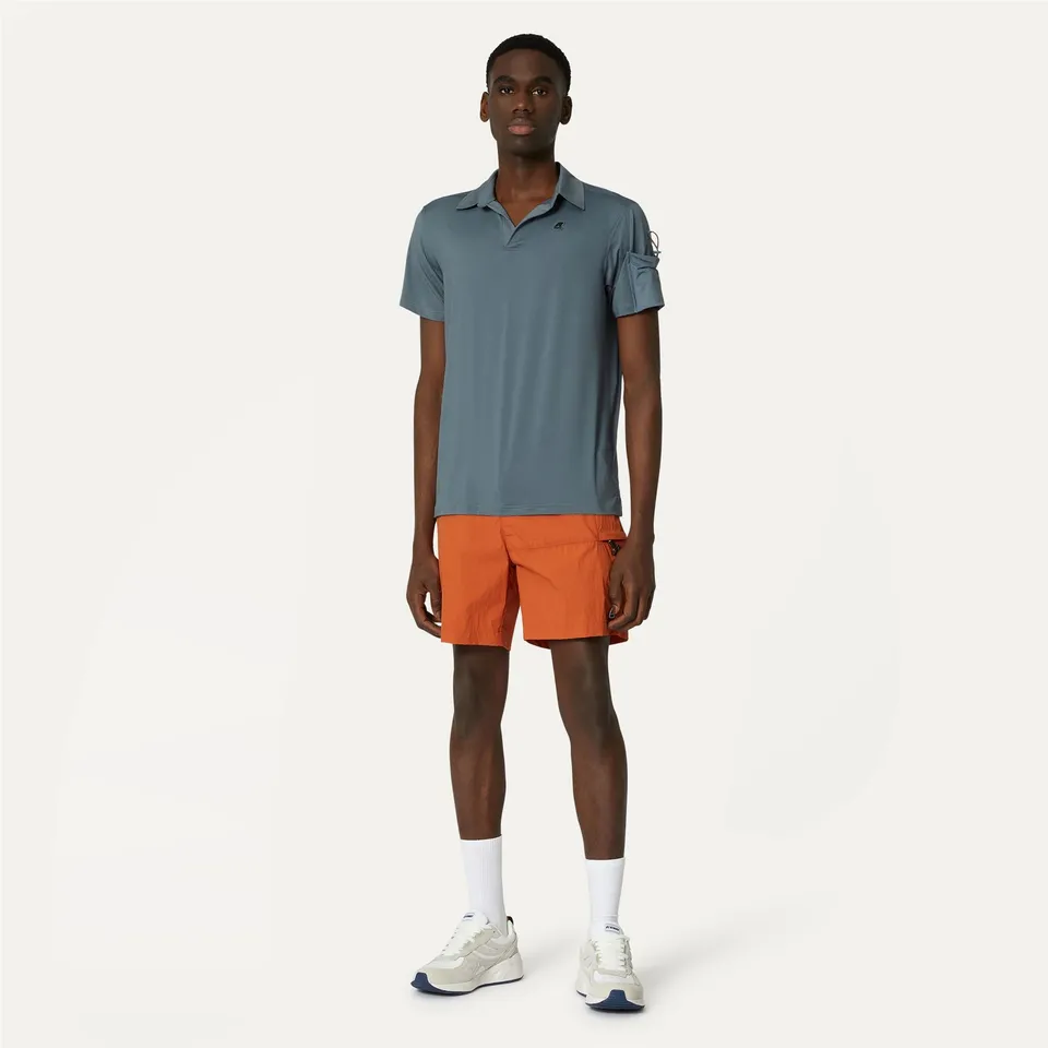 k-way-taprinne-short-cargo-homme-orange-copper image 1