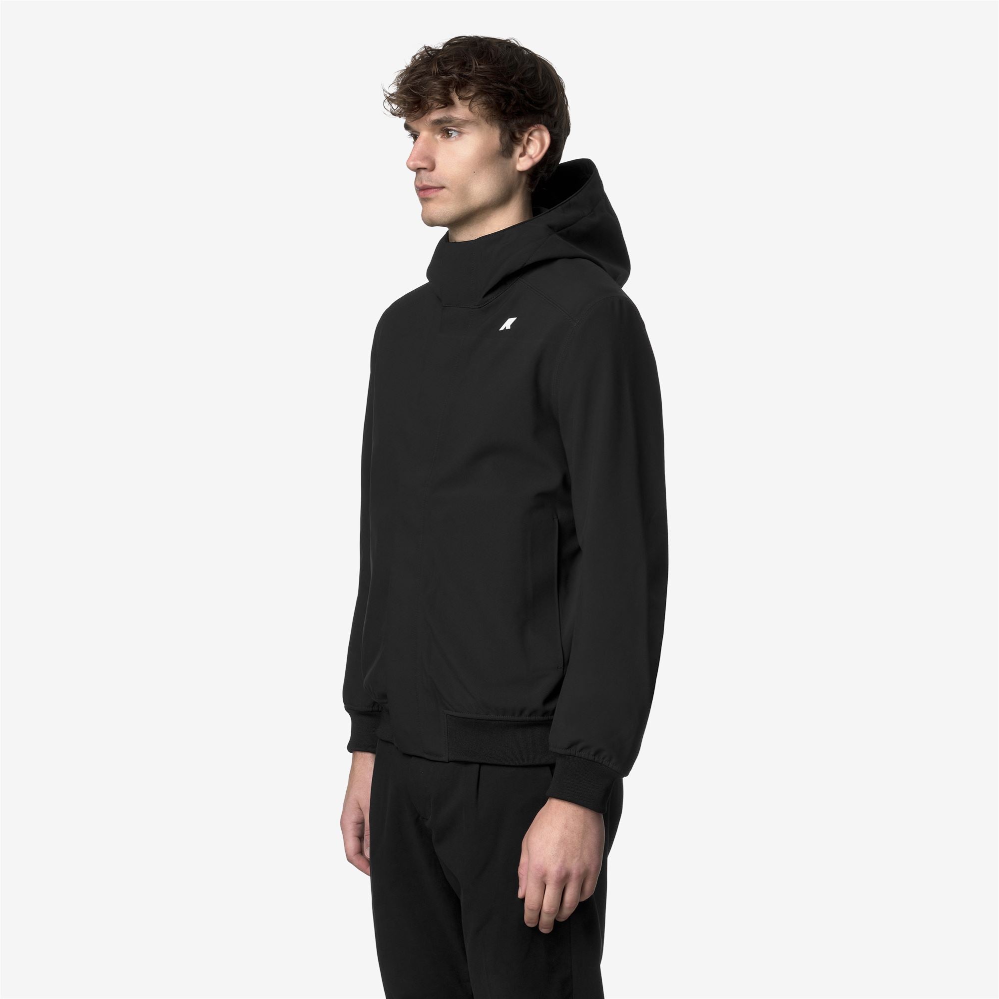 k-way-joachim-bonded-veste-courte-homme-black-pure-blue-depth image 2