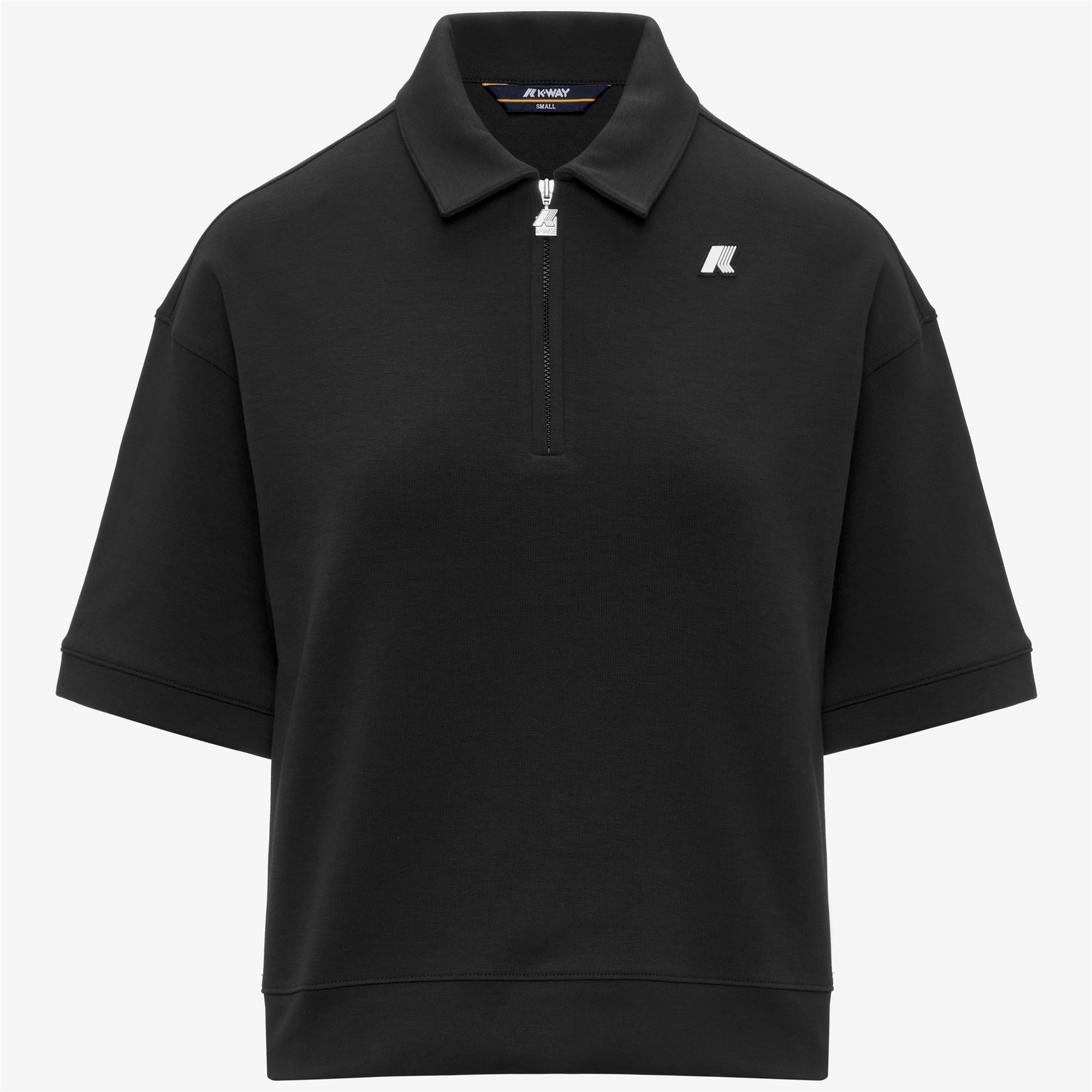 k-way-lozany-interlock-polo-femme-black-pure image 5