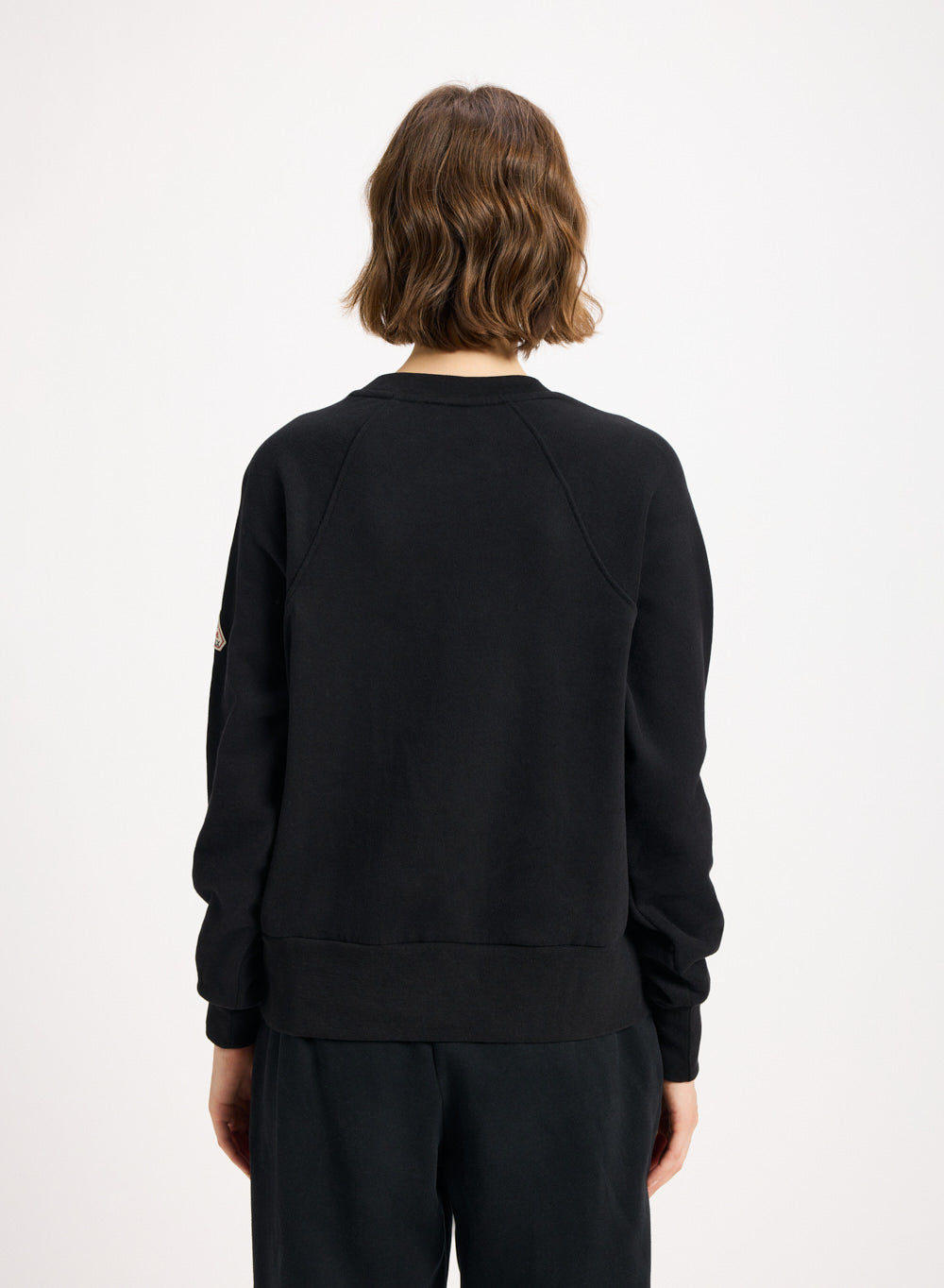 sweatshirt-femme-pyrenex-mood-noir-en-coton-biologique image 2