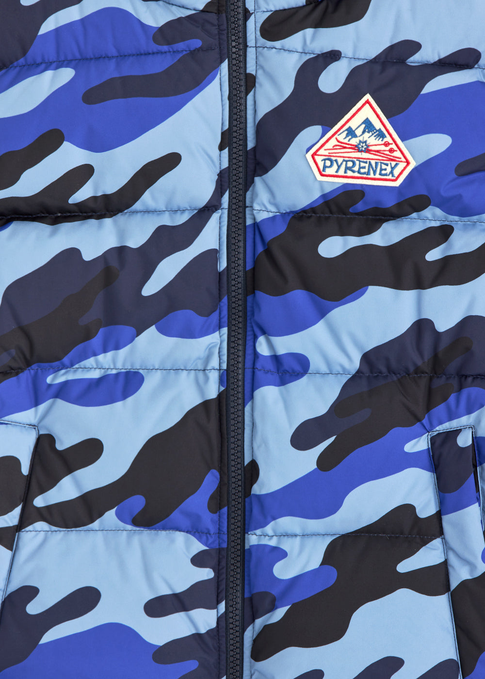 pyrenex-john-gilet-doudoune-sans-manches-unisexe-camo-blue-print image 5