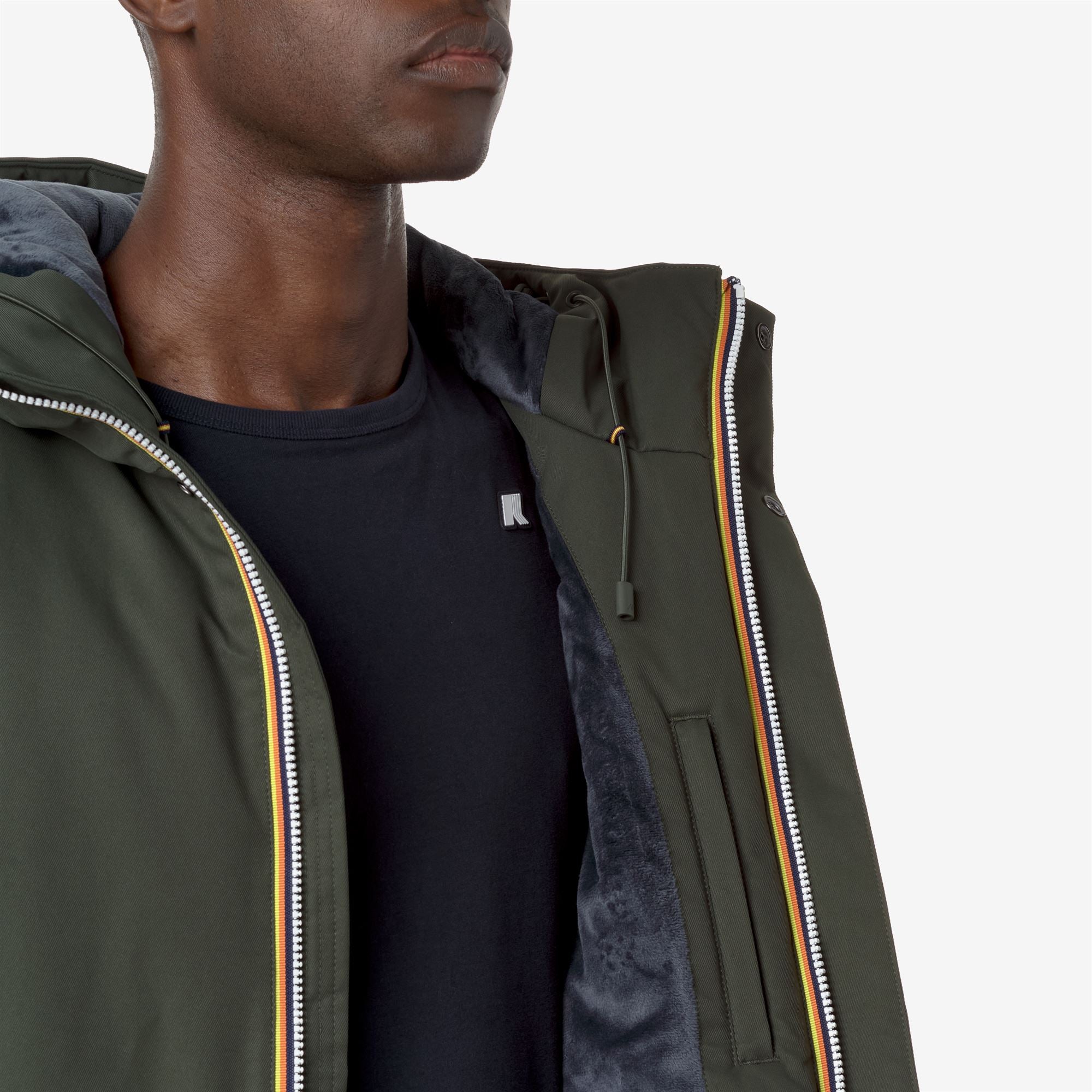 k-way-jarno-twill-marmotta-veste-3-4-homme-green-b-blue-a image 4
