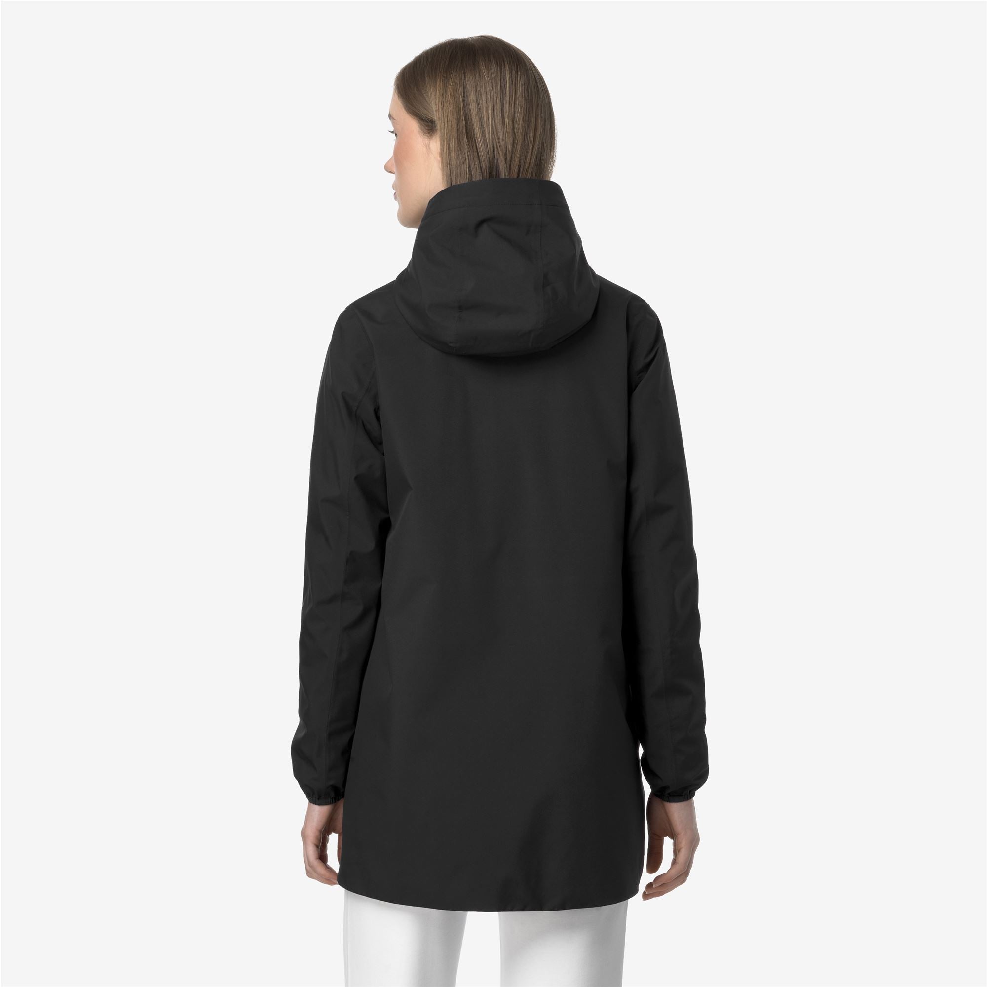 k-way-sophie-stretch-poly-jersey-trench-imperm-able-femme-black-pure image 3