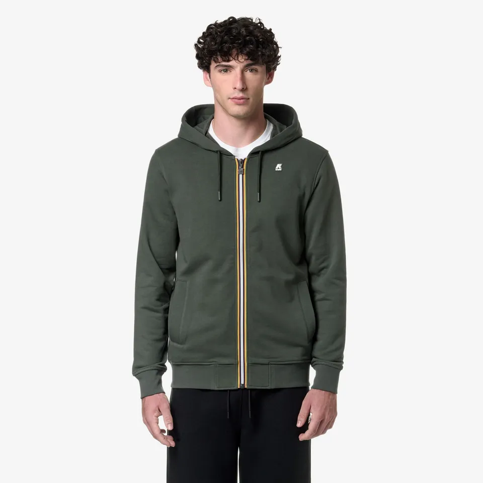 k-way-anthony-veste-polaire-homme-green-blackish image 1
