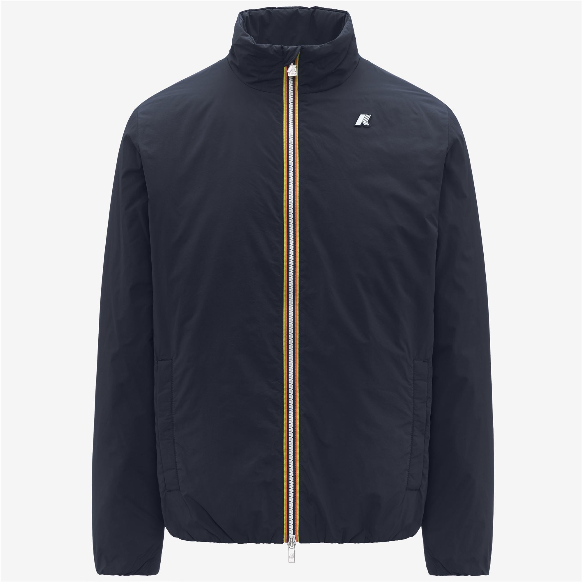 k-way-valentine-plain-warm-veste-court-homme-blue-depth image 5