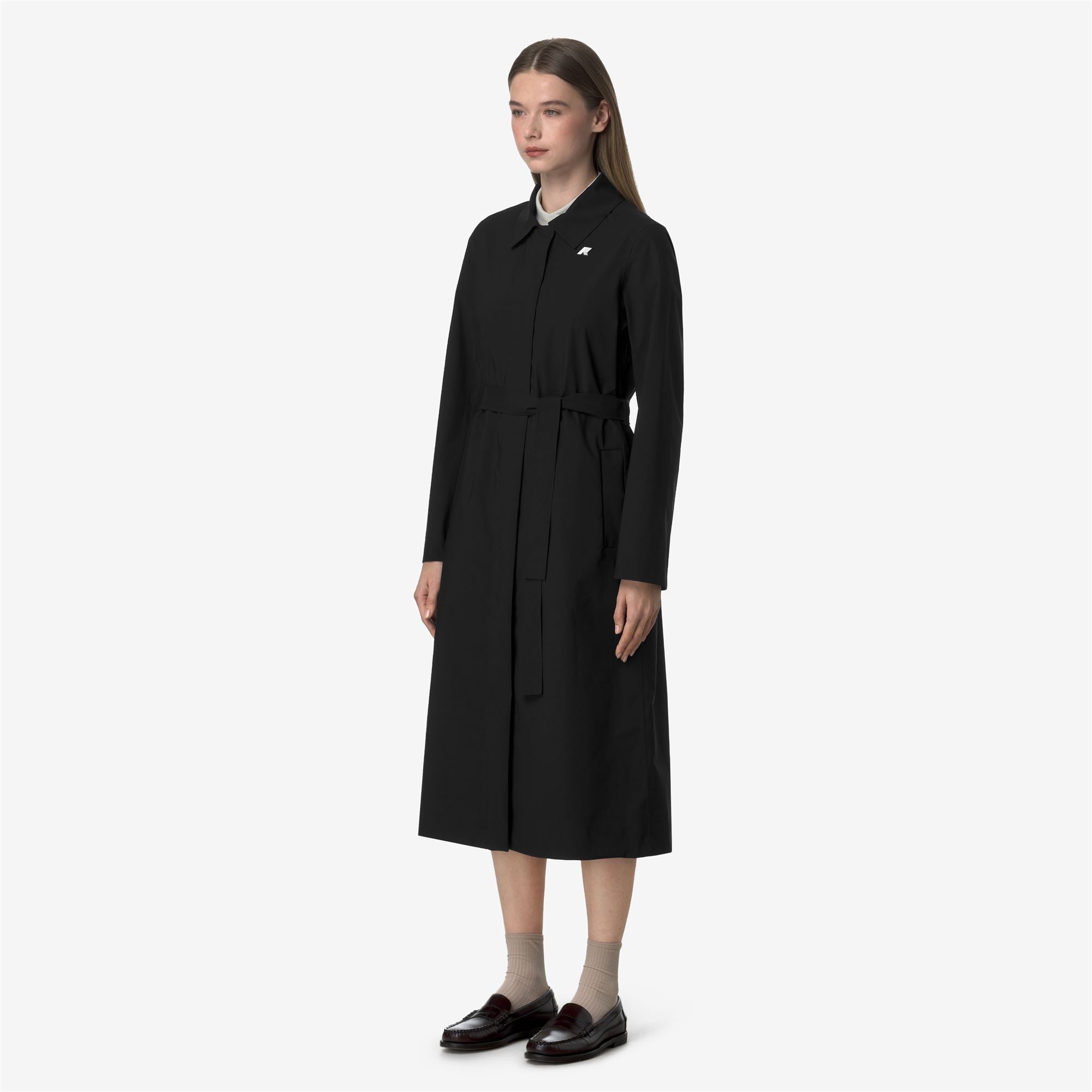 k-way-barbra-stretch-2l-veste-longue-femme-black-pure image 2
