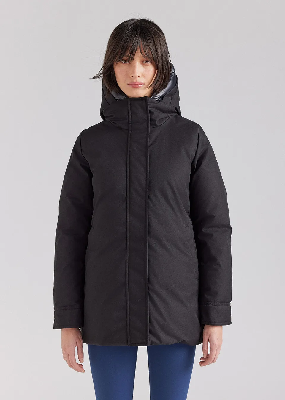 pyrenex-charlotte-parka-chaude-femme-noire-en-duvet-naturel image 1