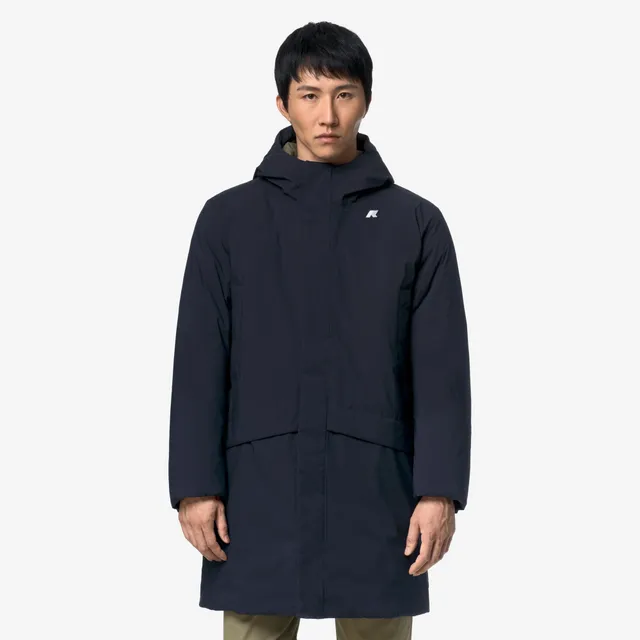 k-way-jarno-st-thermo-veste-3-4-homme-blue-depth-green-army image 1