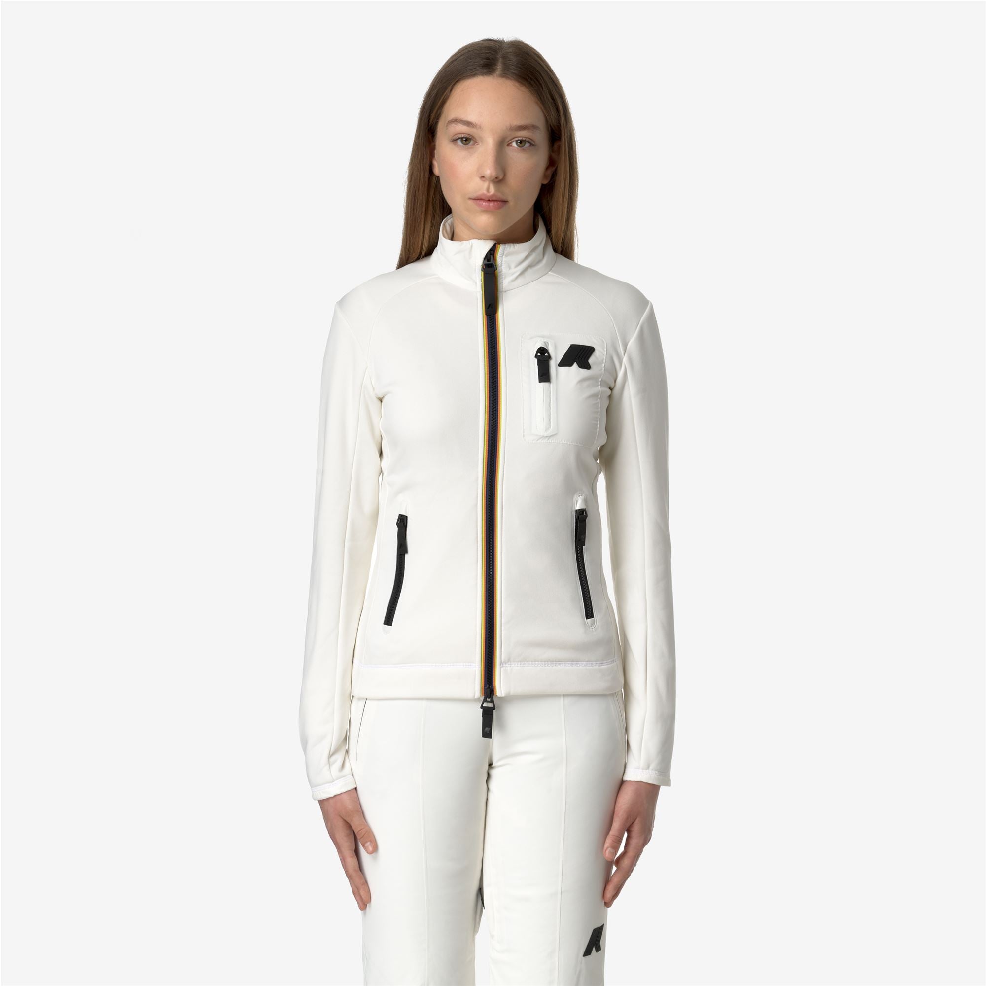 k-way-marnaz-veste-polaire-femme-white-gardenia image 1