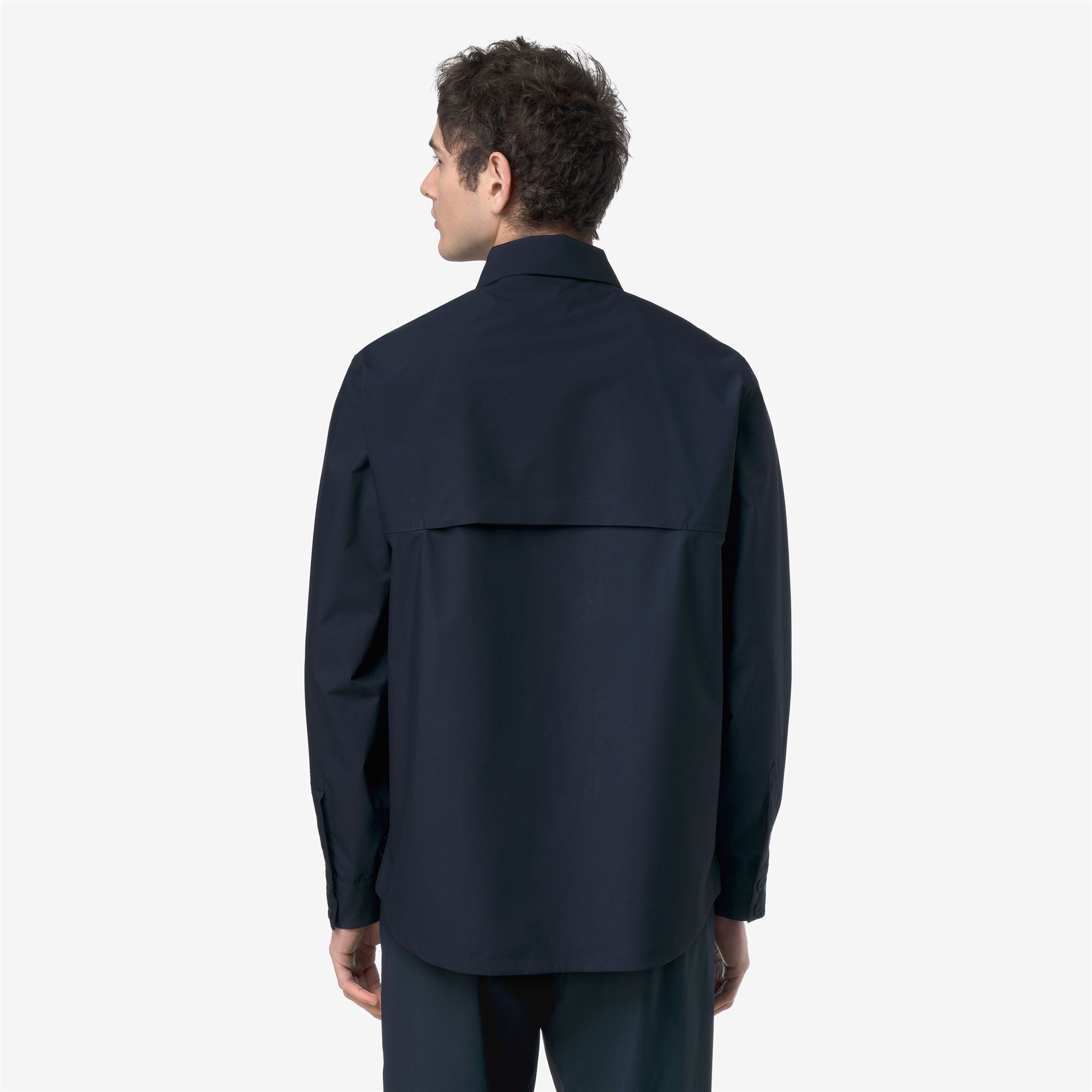 k-way-umbert-stretch-2layers-veste-court-homme-blue-depth image 3