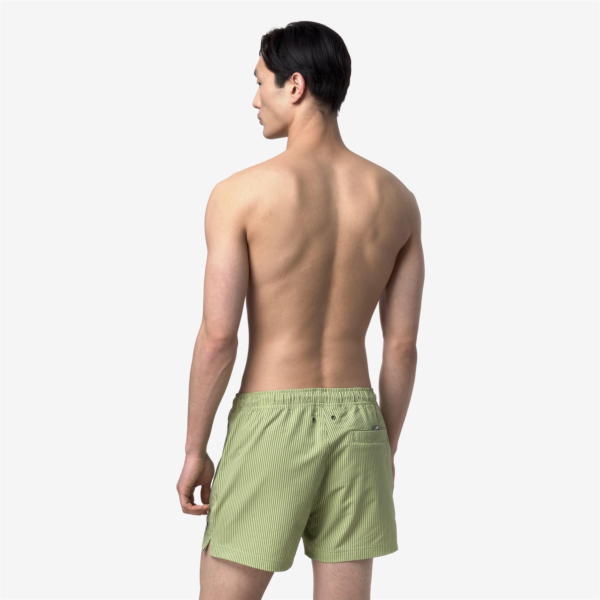 k-way-hazel-mid-stripes-beach-maillot-de-bain-homme-boxer-court-green-dk-lime-gr image 3
