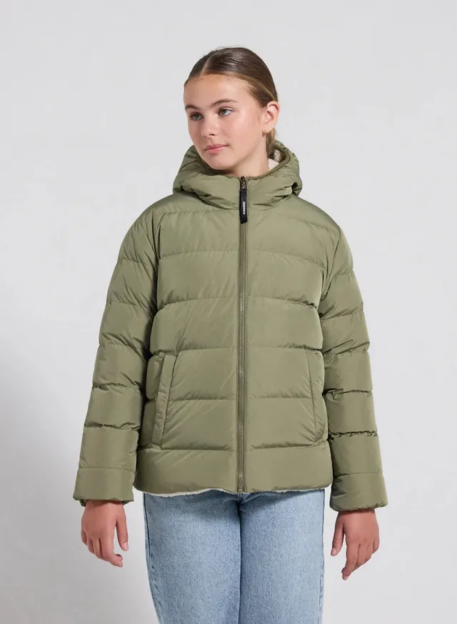 pyrenex-keylinn-doudoune-r-versible-enfant-kaki-clair image 1