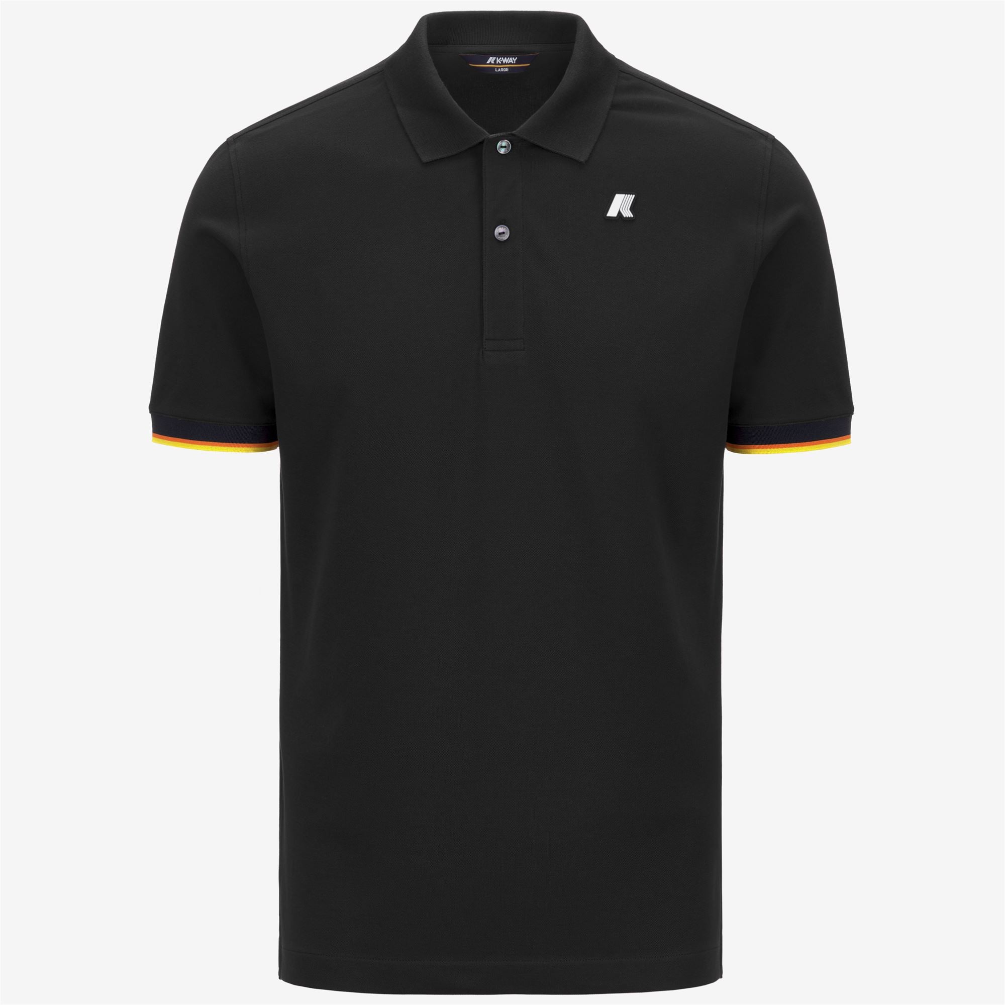 k-way-vincent-piqu-slim-polo-homme-black-pure image 5