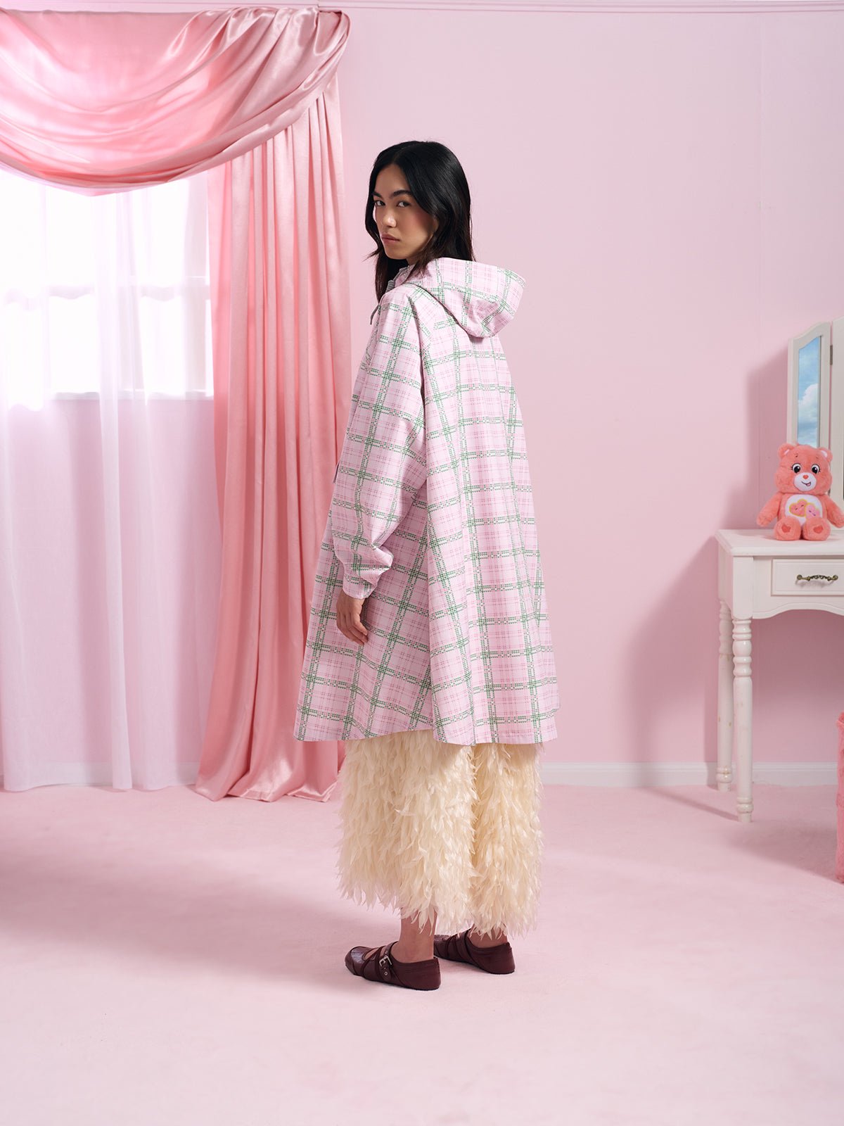 flotte-gabriel-poncho-bisounours-tartan-imperm-able-femme-v-lo image 3