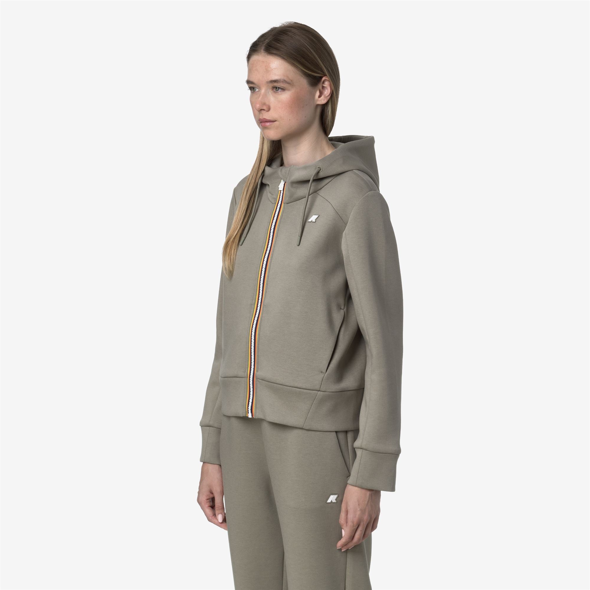 k-way-divine-light-spacer-veste-polaire-femme-green-oak image 2