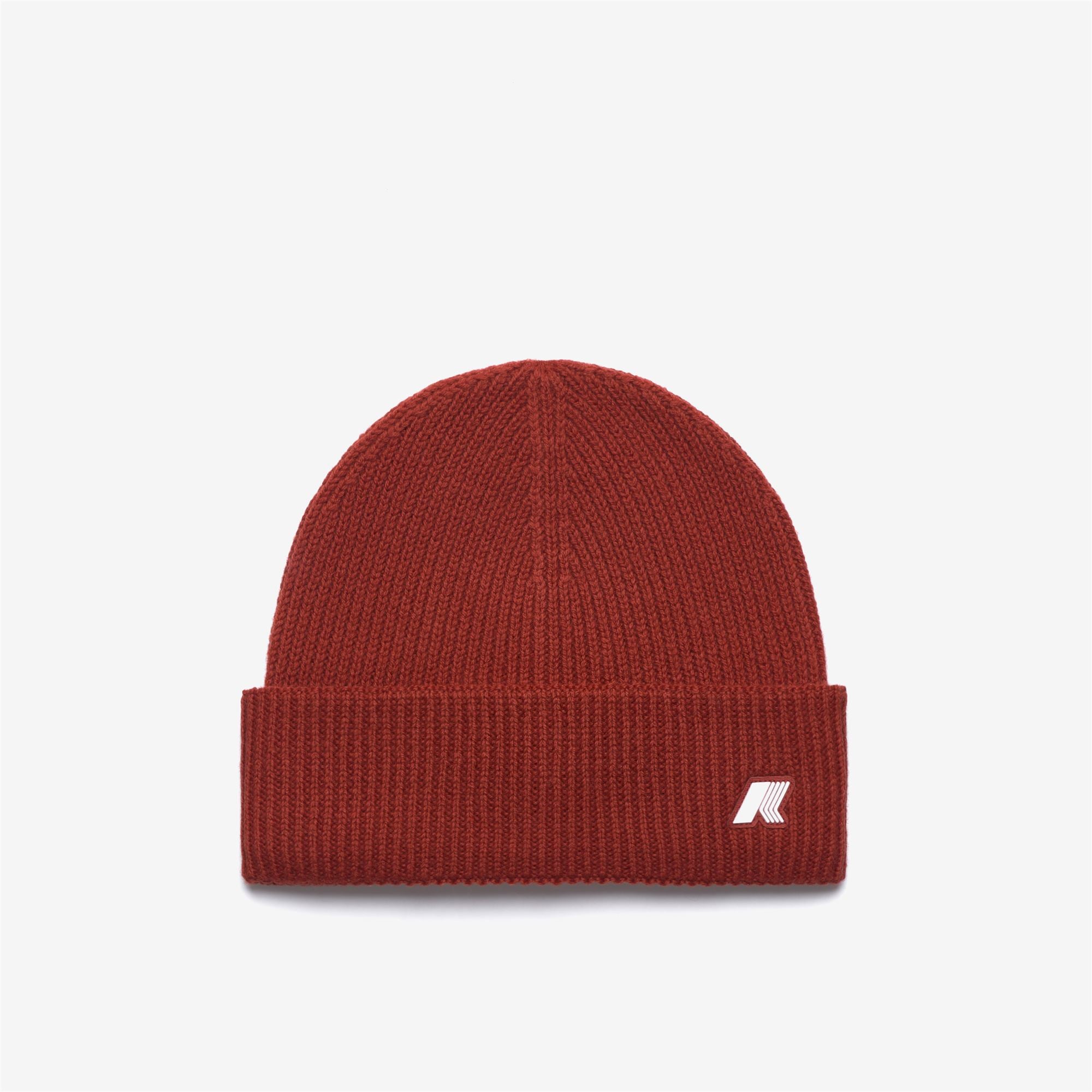 k-way-brice-cardigan-stitch-wool-bonnet-unisexe-rouge-chili image 2