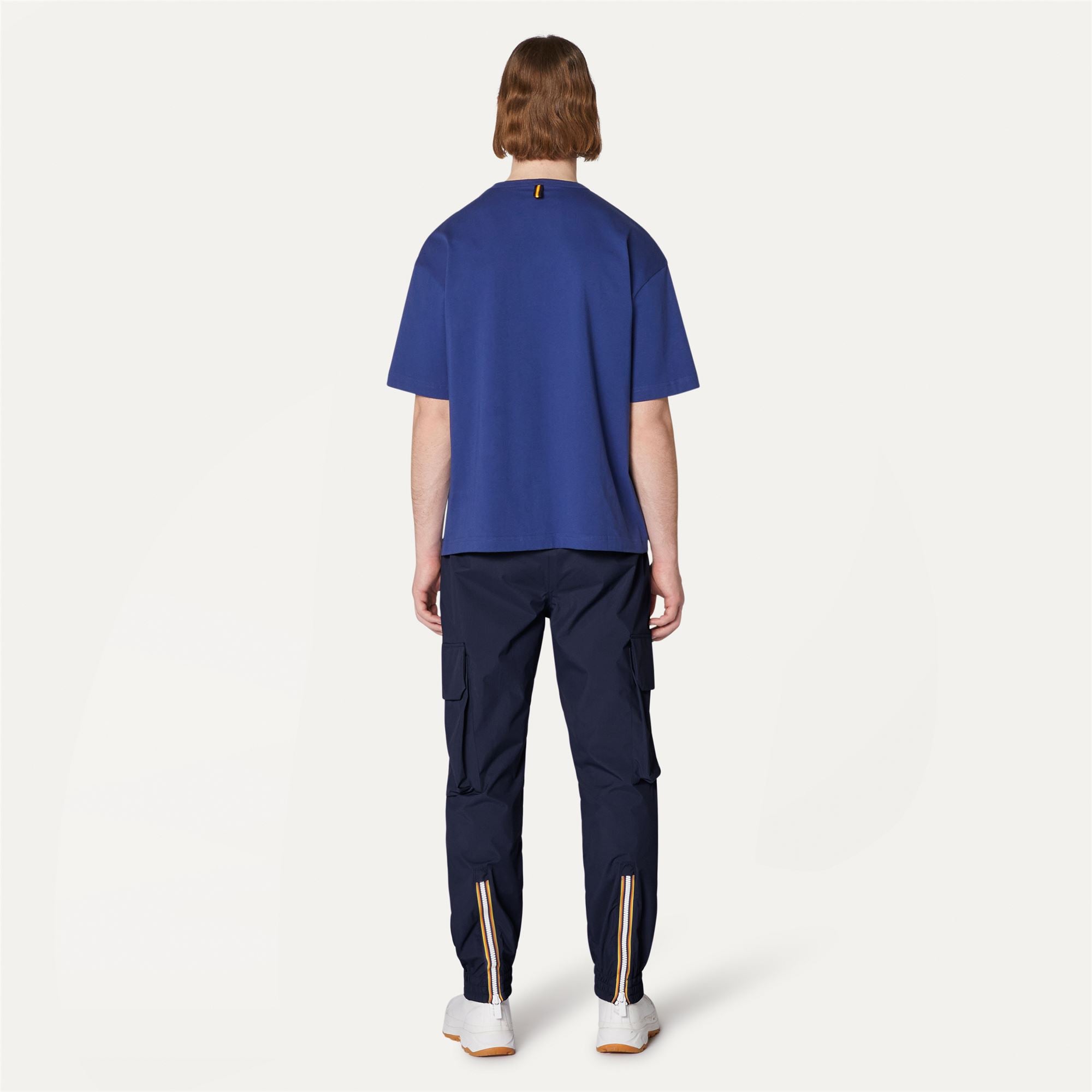 k-way-leo-pocket-2-1-amiable-silver-pantalon-cargo-unisexe-blue-print-blue-royal image 3