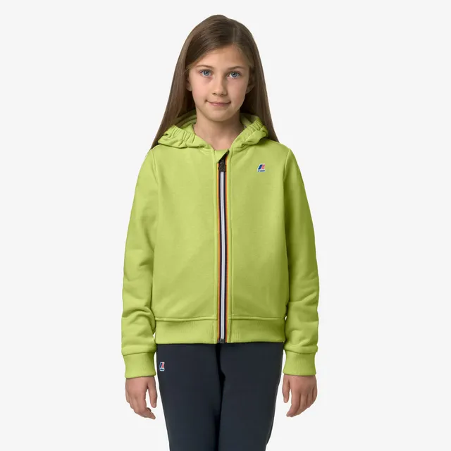 k-way-p-le-vrai-arnel-poly-cotton-veste-polaire-enfant-green-celery image 1