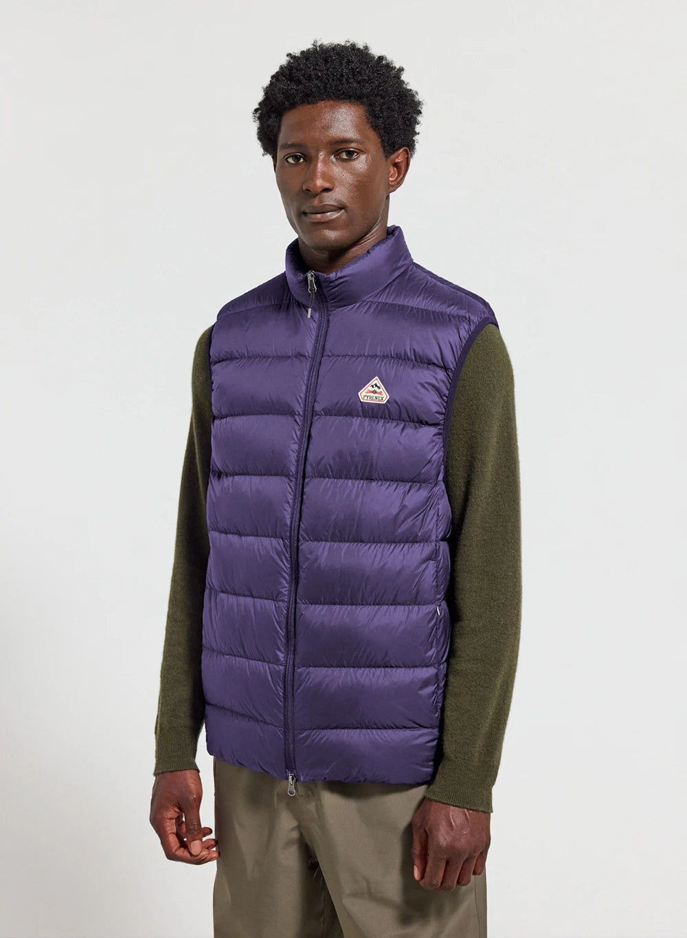 pyrenex-arial-doudoune-sans-manches-homme-violette-duvet image 1