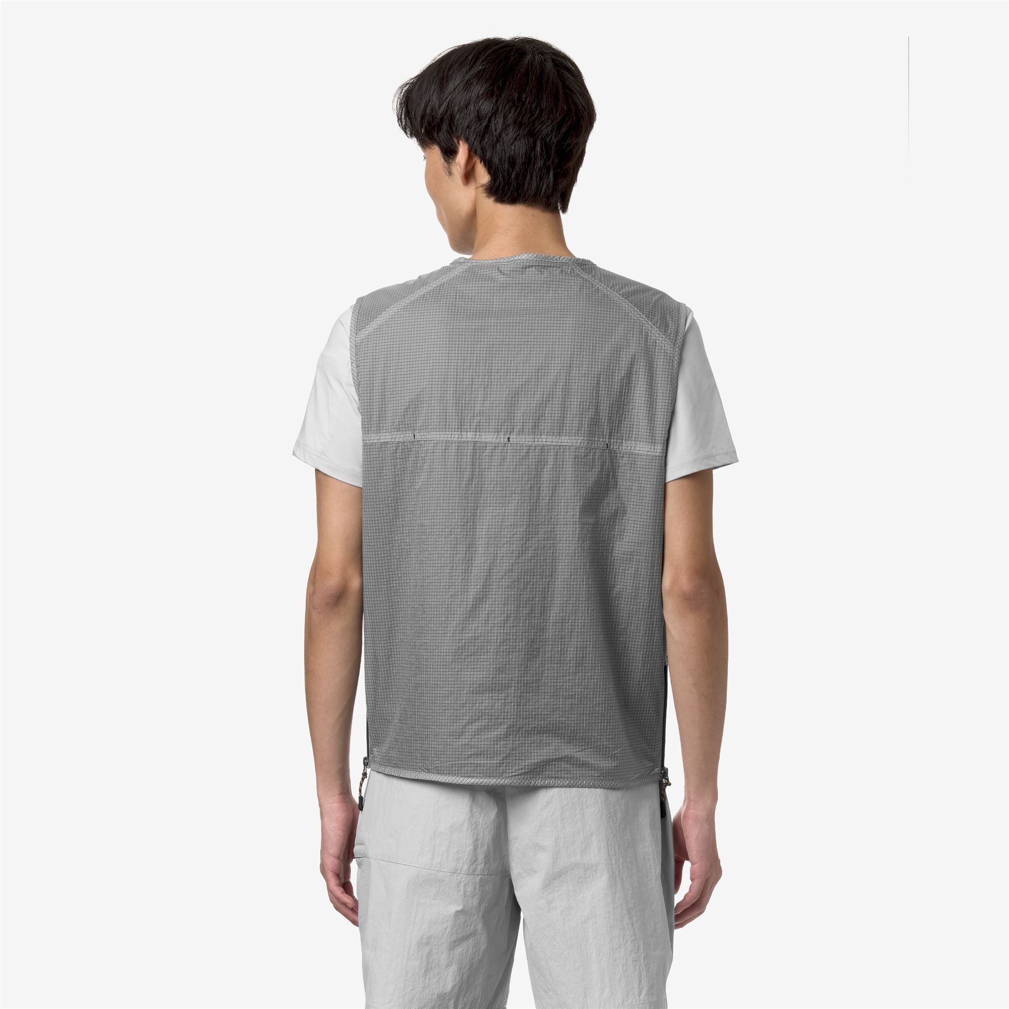 k-way-allos-gilet-unisexe-grey-ash-ripstop image 3