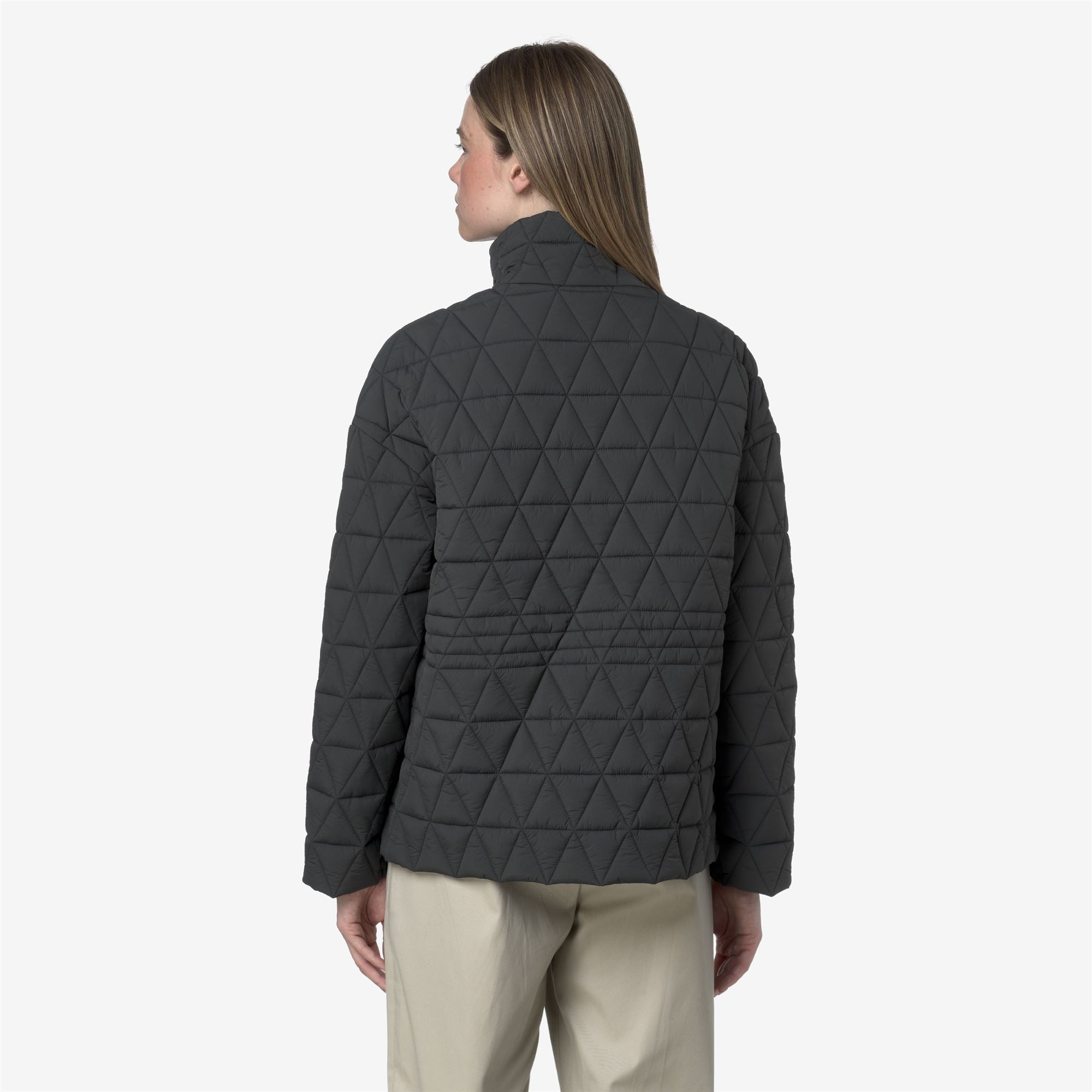 k-way-selene-diamond-quilted-warm-veste-femme-grey-shadow-dk image 3