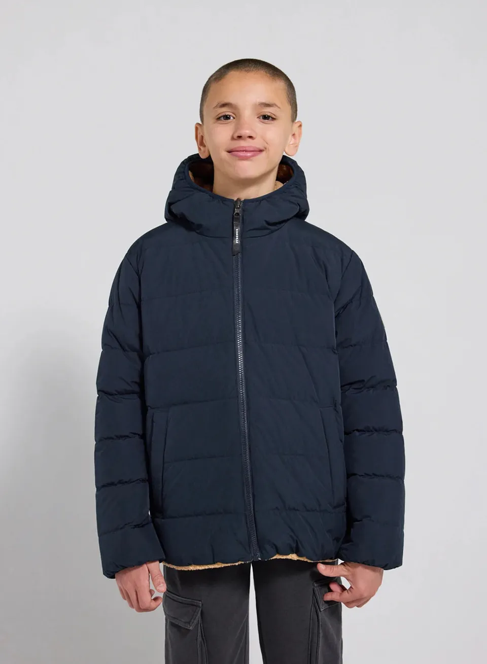 pyrenex-keylinn-doudoune-r-versible-enfant-bleu-marine-sherpa image 1
