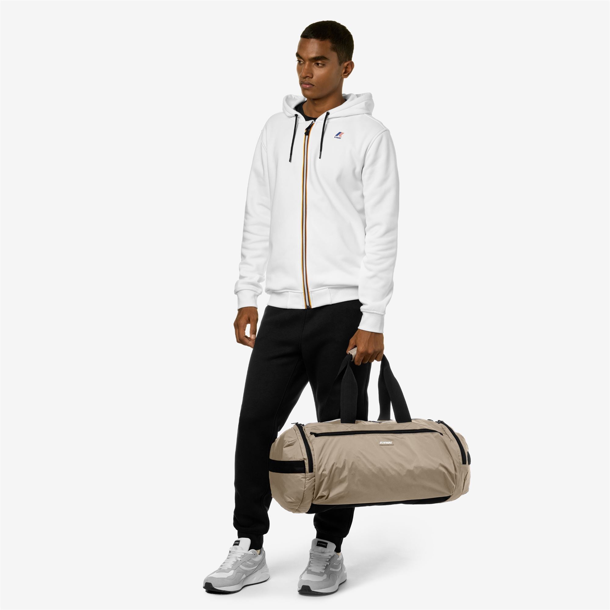 k-way-mareville-m-sac-polochon-unisexe-beige-taupe image 3