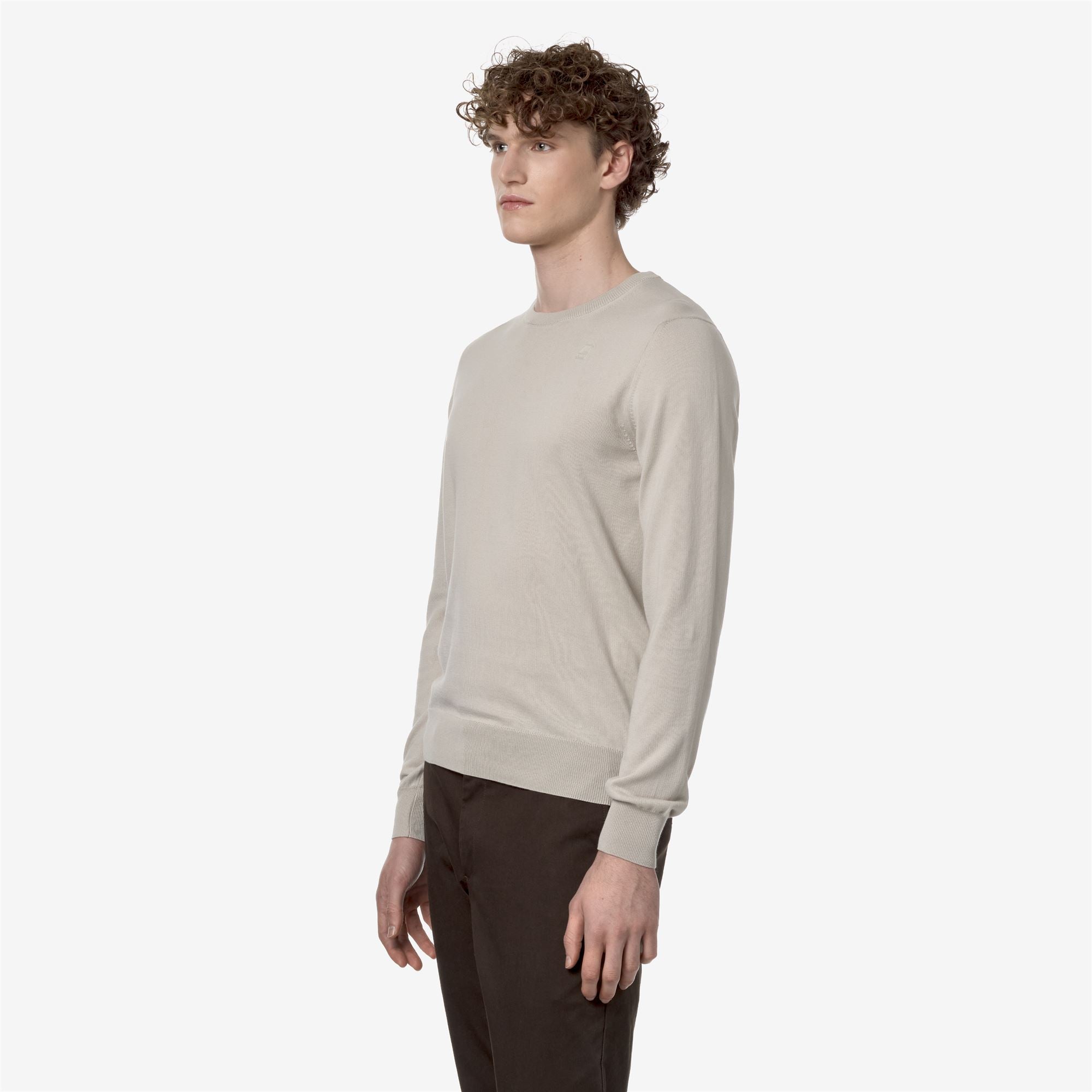k-way-sebastien-cotton-ps-pull-over-homme-beige-lt-2 image 2