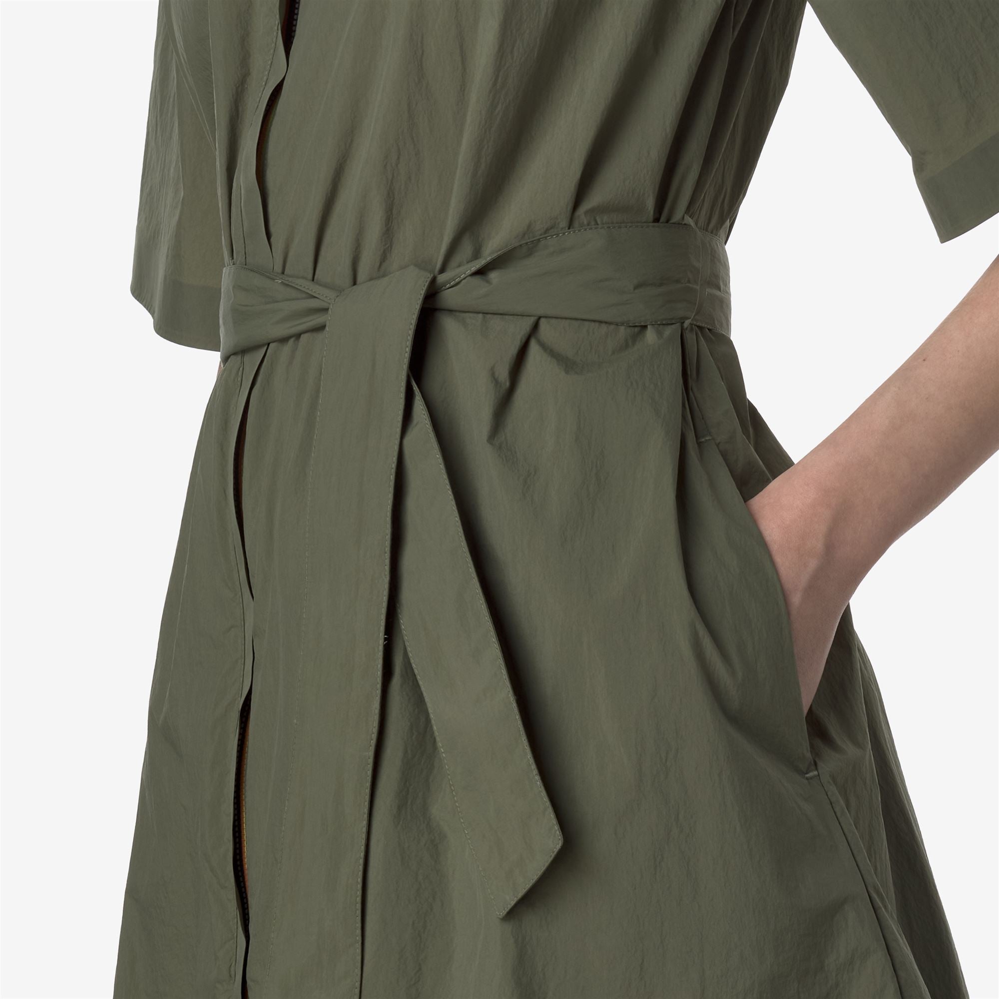k-way-lizy-veste-3-4-femme-green-lichen image 4