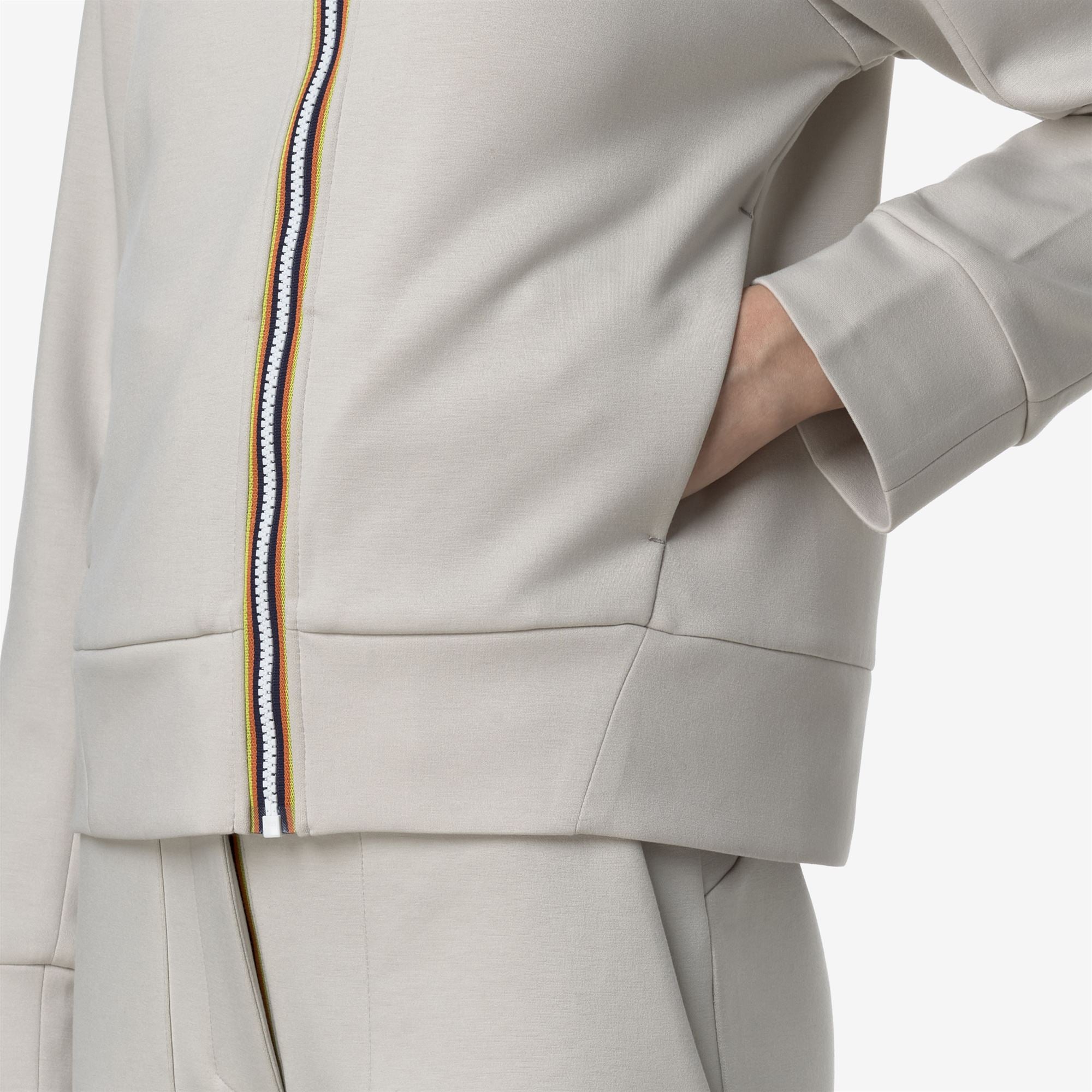 k-way-divine-light-spacer-veste-polaire-femme-beige-lt image 4