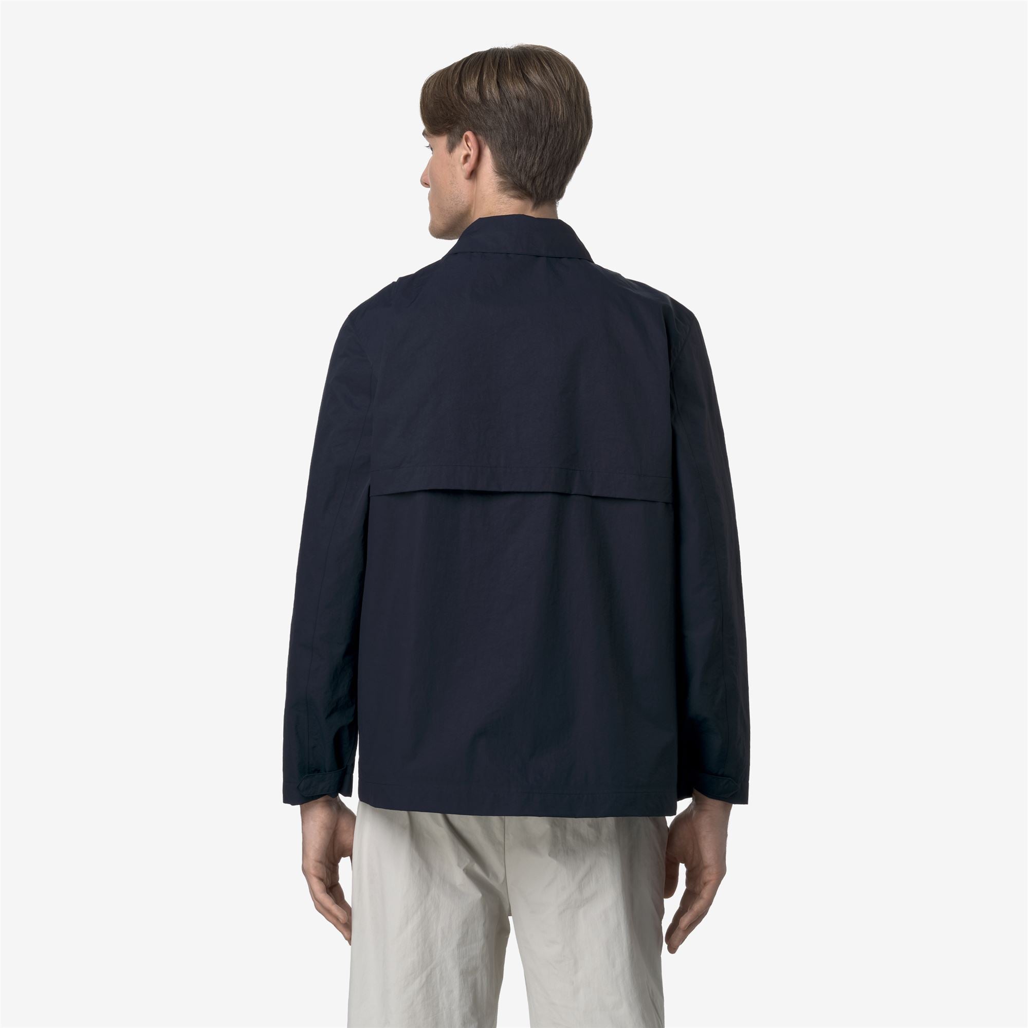 k-way-broen-cotton-nylon-veste-court-homme-blue-depth image 3