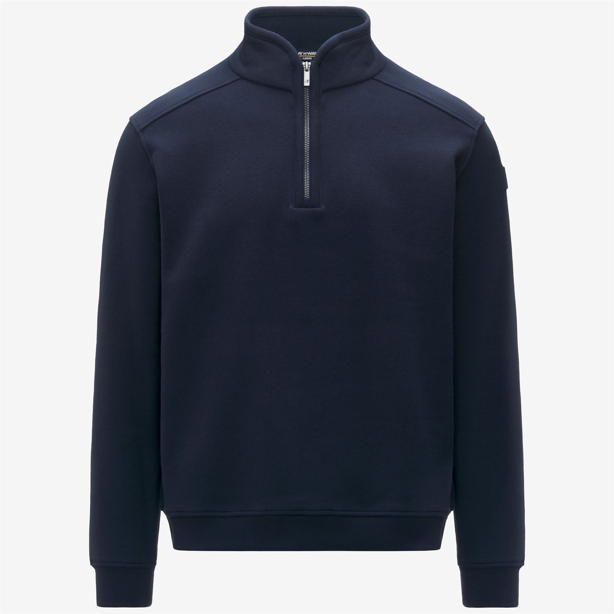 k-way-aubie-cotton-cashmere-pull-homme-blue-depth image 5