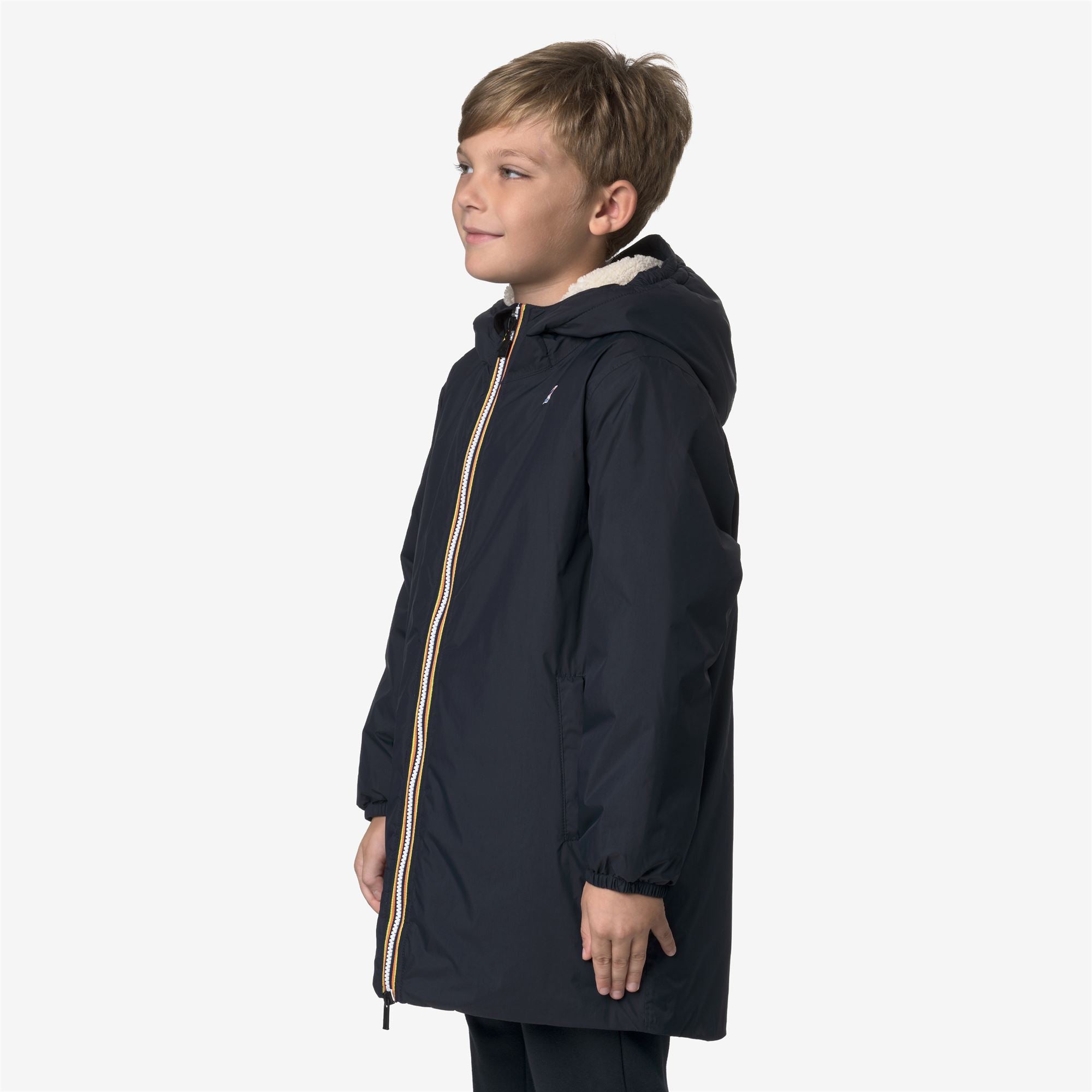 k-way-p-le-vrai-4-0-eiffel-orsetto-coupe-vent-3-4-enfant-blue-depth image 2