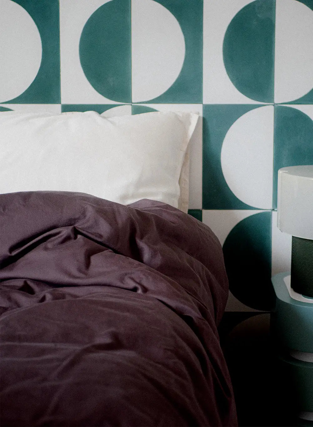housse-de-couette-lily-unie-marron-pyrenex-coton-bio-et-tencel-lyocell image 1