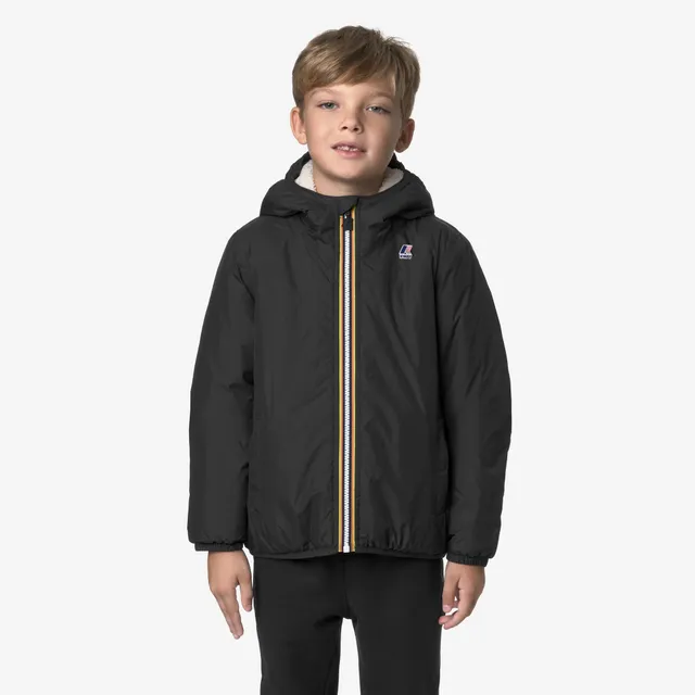k-way-p-le-vrai-4-0-claude-orsetto-veste-mi-longue-enfant-black-pure image 1