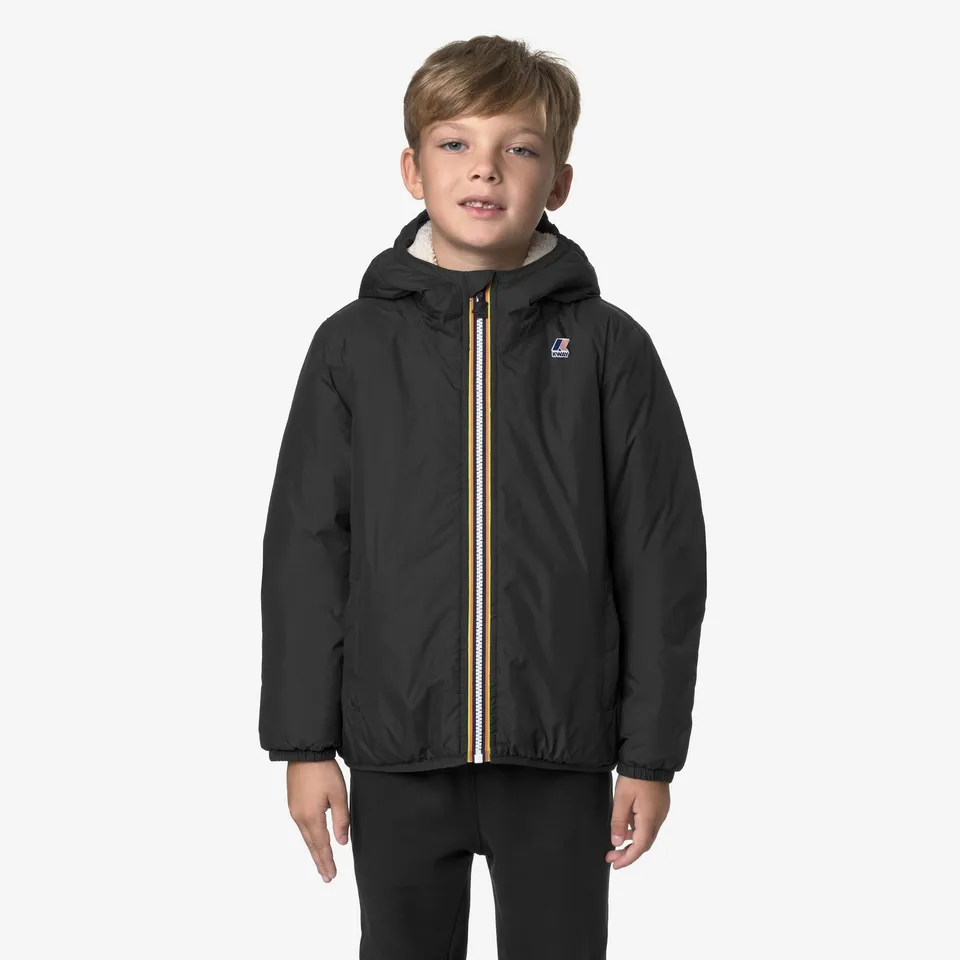 k-way-p-le-vrai-4-0-claude-orsetto-veste-mi-longue-enfant-black-pure image 1