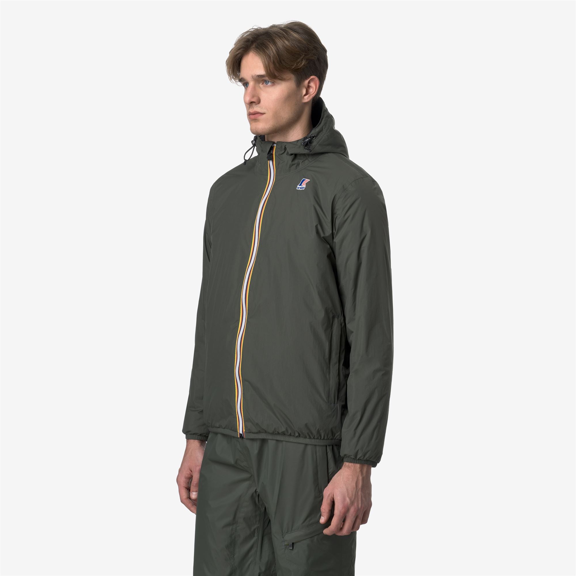 k-way-le-vrai-4-0-claude-warm-veste-milieu-unisexe-green-blackish image 3
