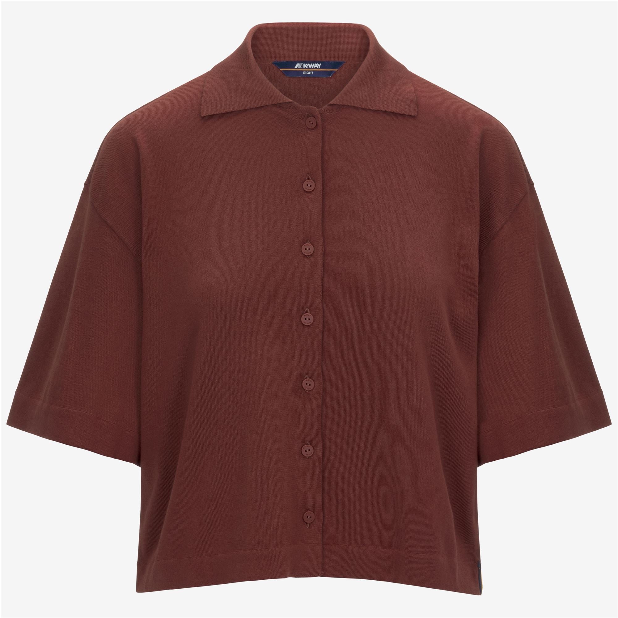 k-way-carry-maille-veste-femme-brown-fiery image 5