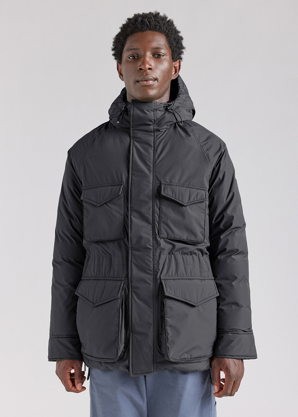 pyrenex-bazus-noire-homme-parka-duvet-d-perlante-capuche image 1