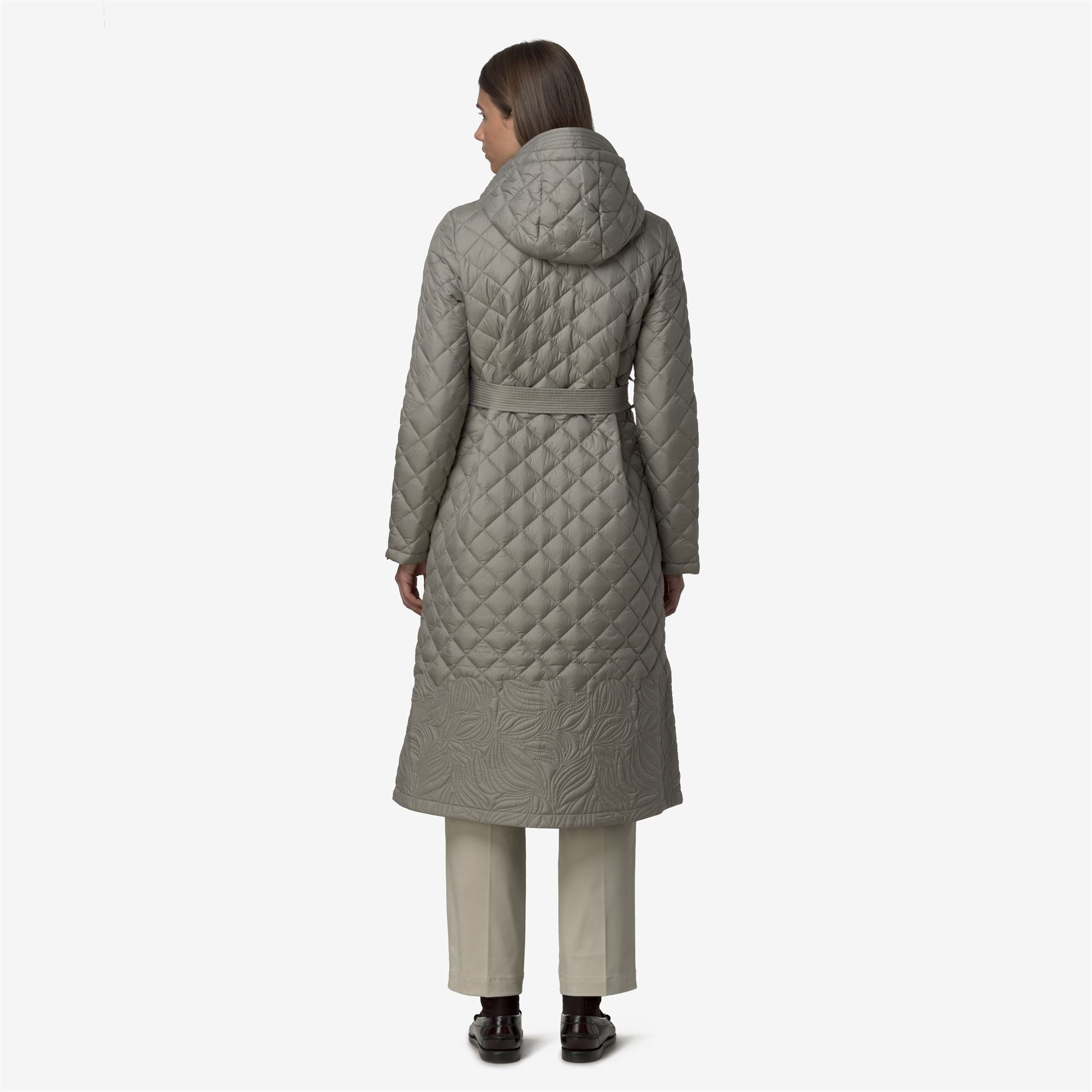 k-way-adelaid-premium-warm-veste-longue-matelass-e-femme-green-oak image 3