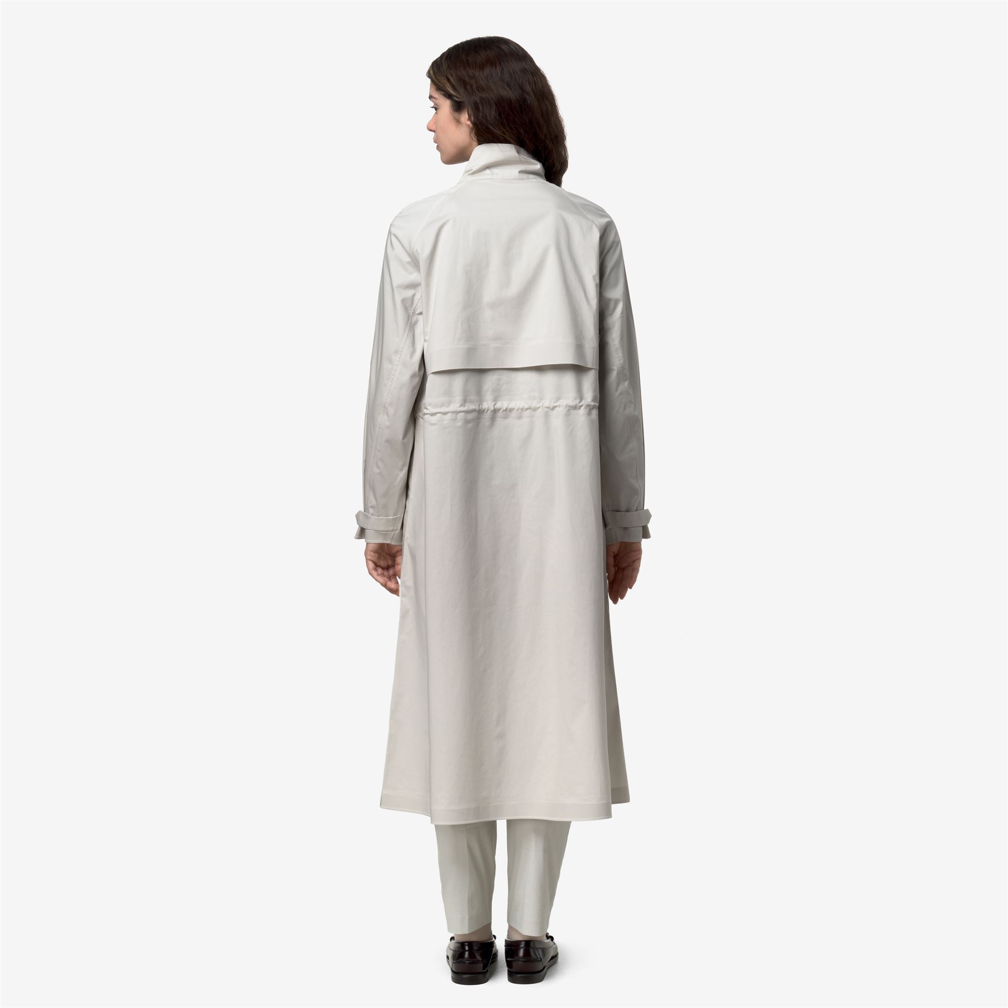 k-way-barbrein-cotton-3layers-manteau-long-femme-beige-lt image 3