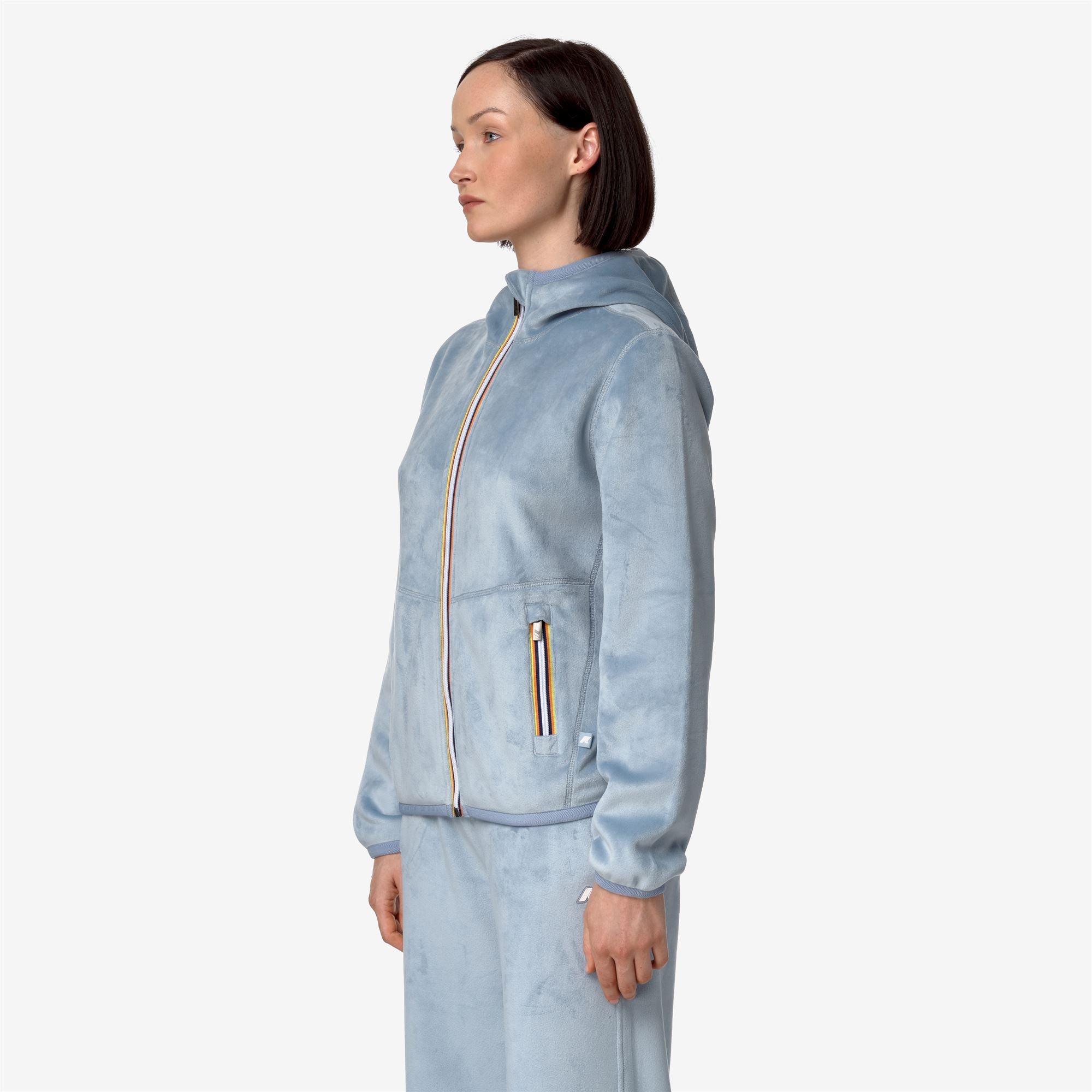 k-way-lily-velour-polar-double-veste-r-versible-femme-blue image 2