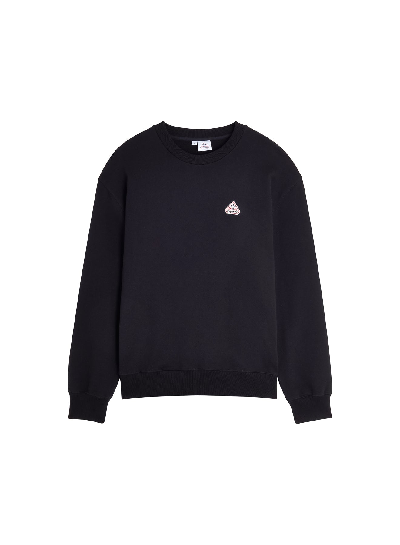 pyrenex-phase-sweat-col-rond-unisexe-noir-coton-bio image 5