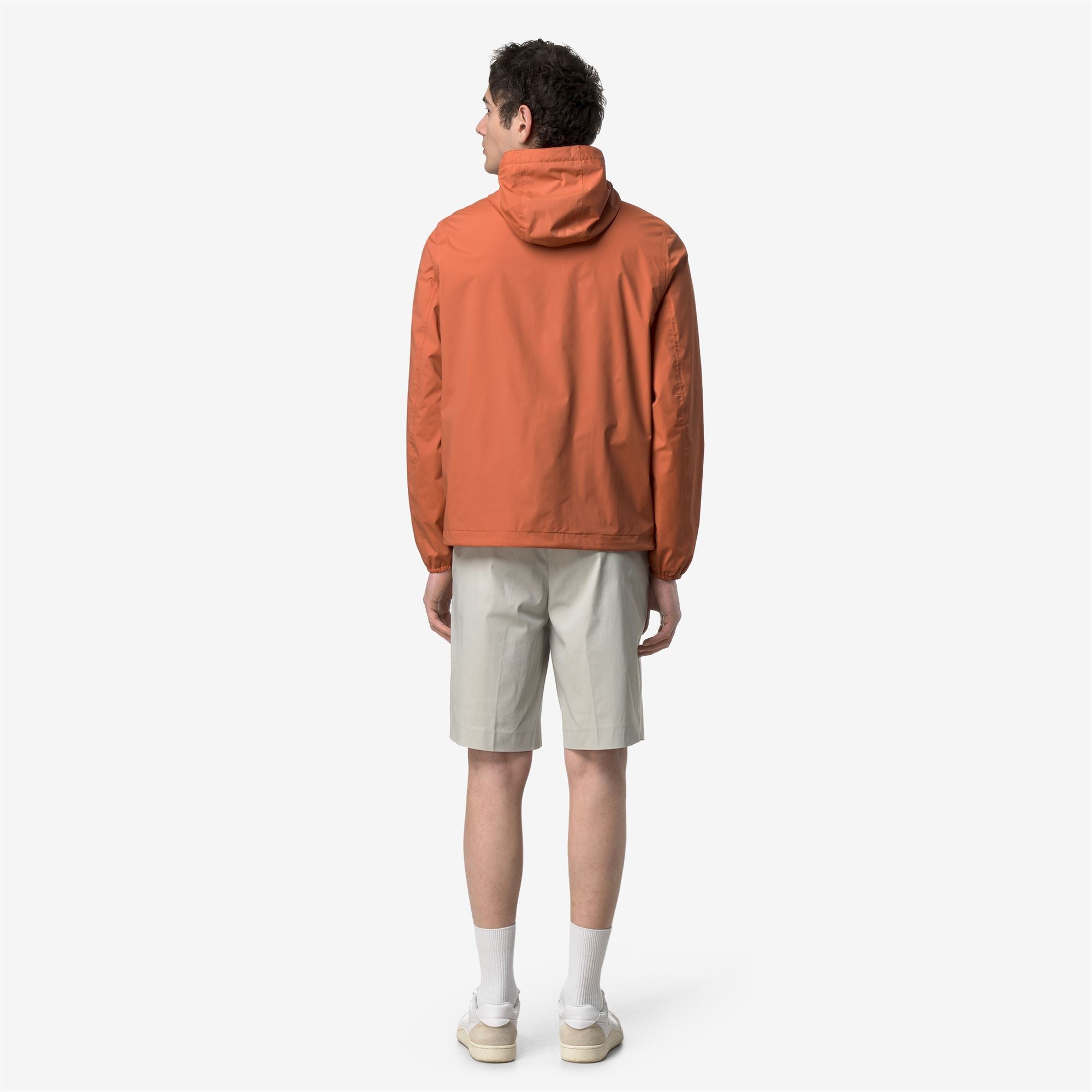 k-way-jack-stretch-nylon-jersey-veste-court-homme-orange-brownish image 3
