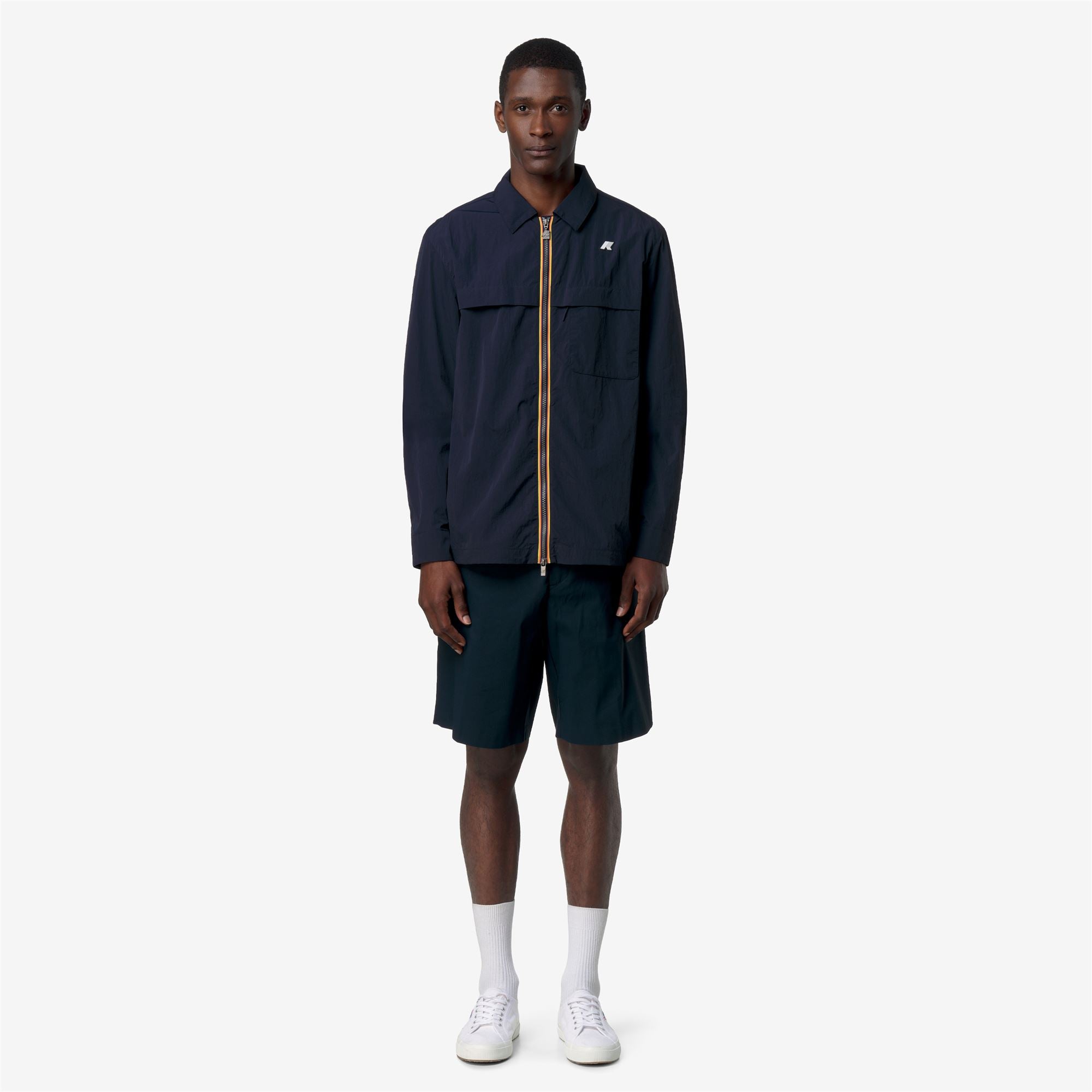 k-way-jules-light-nylon-veste-courte-homme-blue-depth image 1