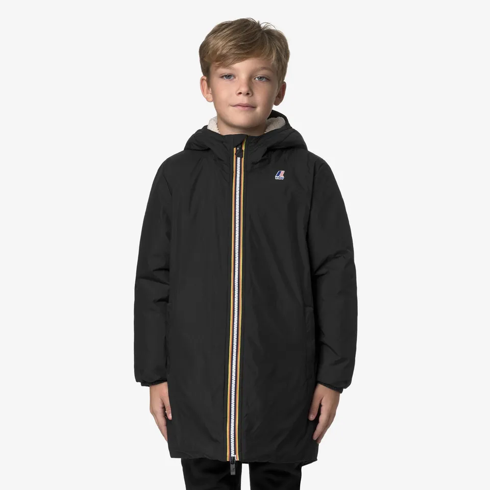 k-way-le-vrai-4-0-eiffel-orsetto-coupe-vent-enfant-black-pure image 1